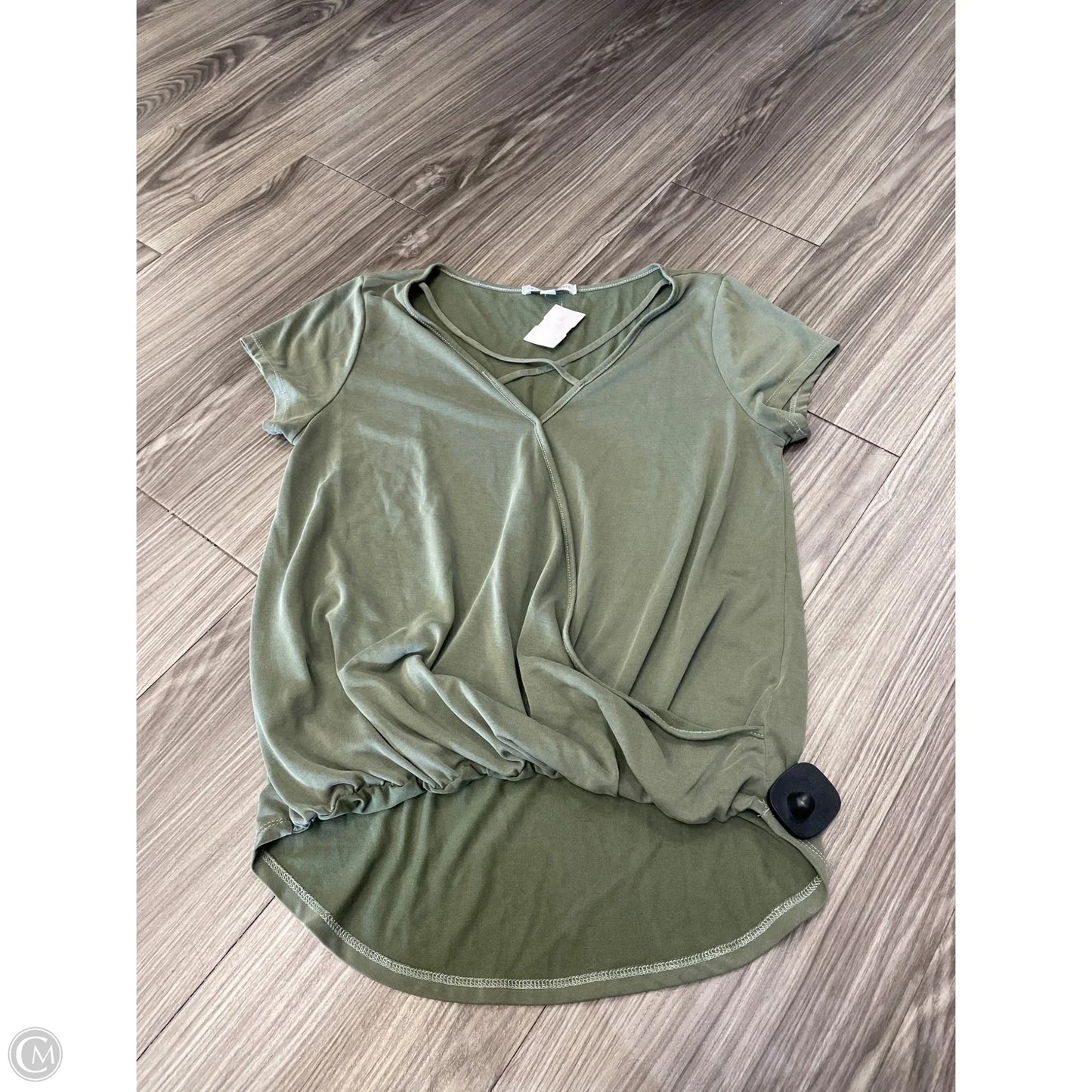 Top Short Sleeve By Green Envelope In Green, Size: S