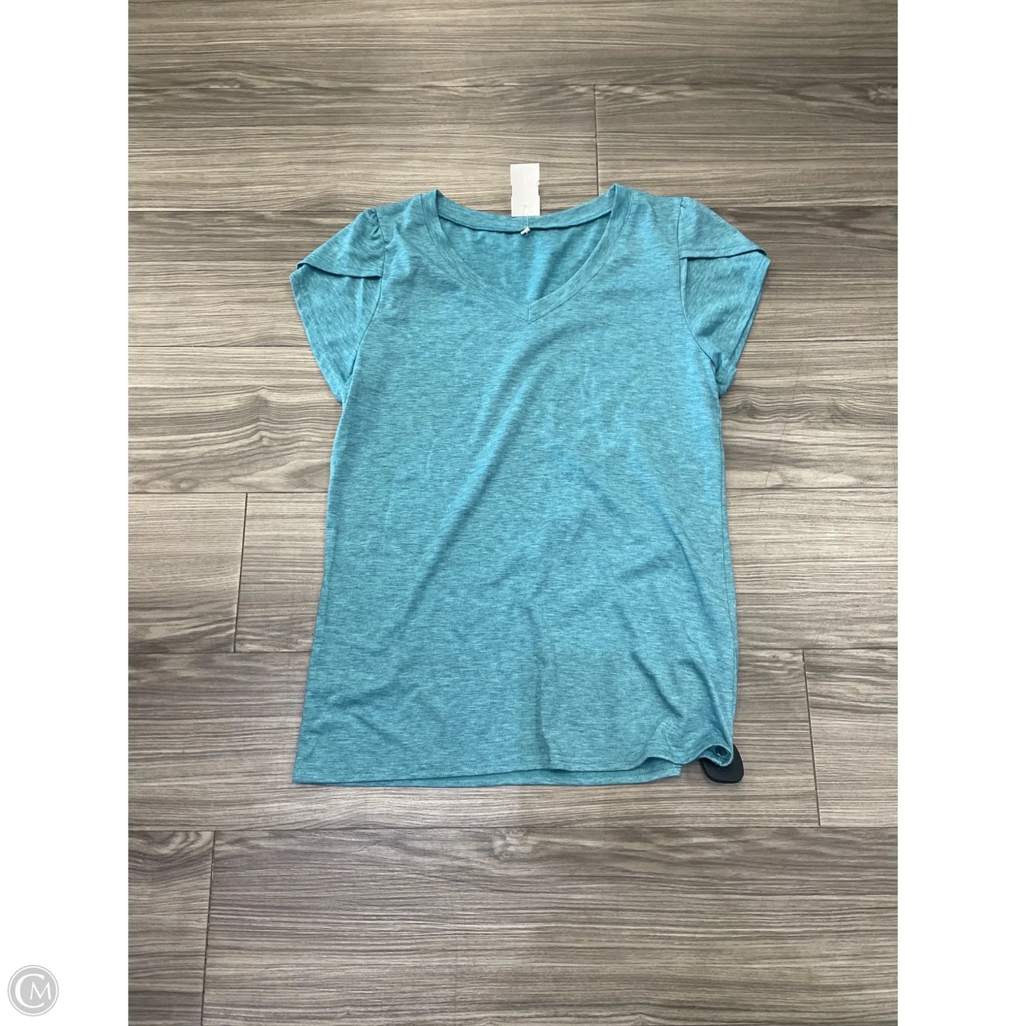Top Short Sleeve By Clothes Mentor In Teal, Size: M