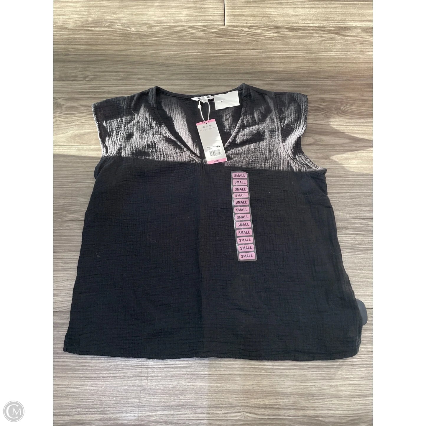 Top Short Sleeve By Clothes Mentor In Black, Size: S