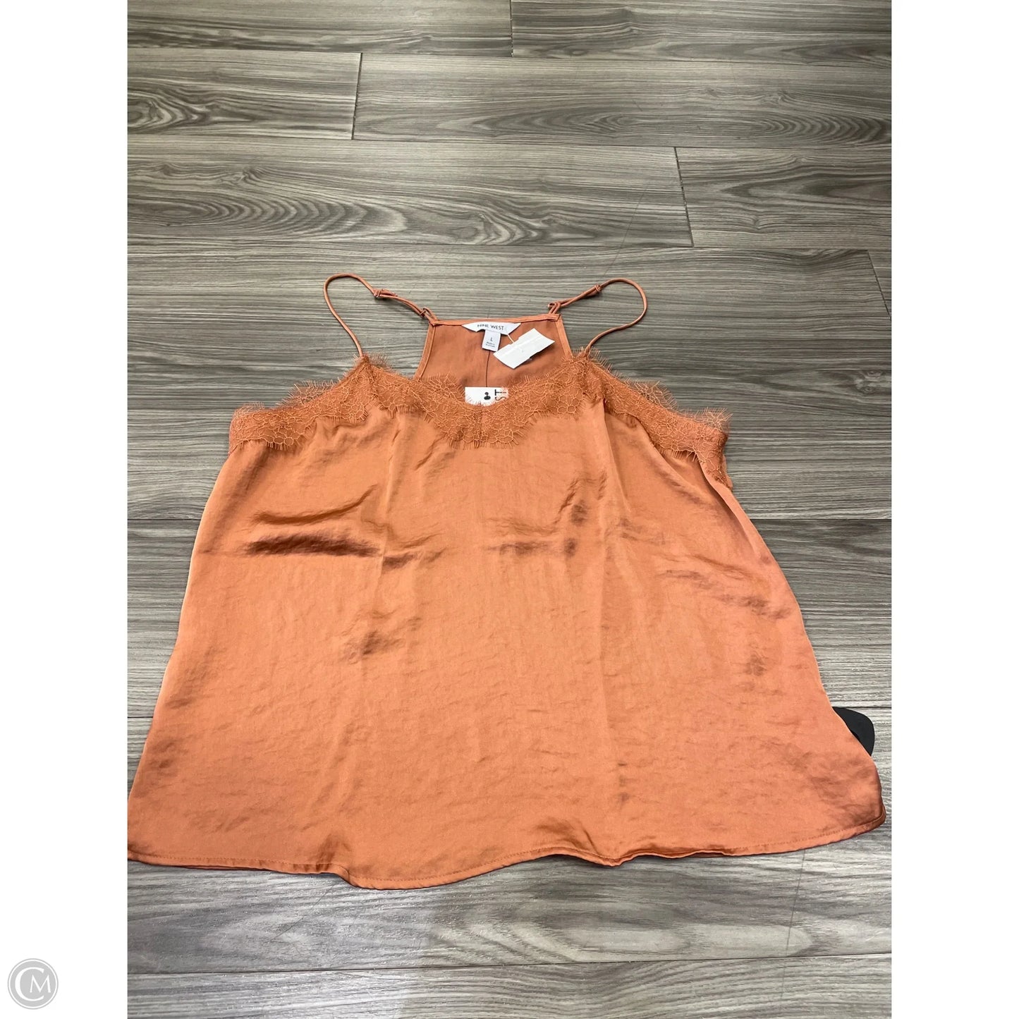 Tank Top By Nine West In Orange, Size: L