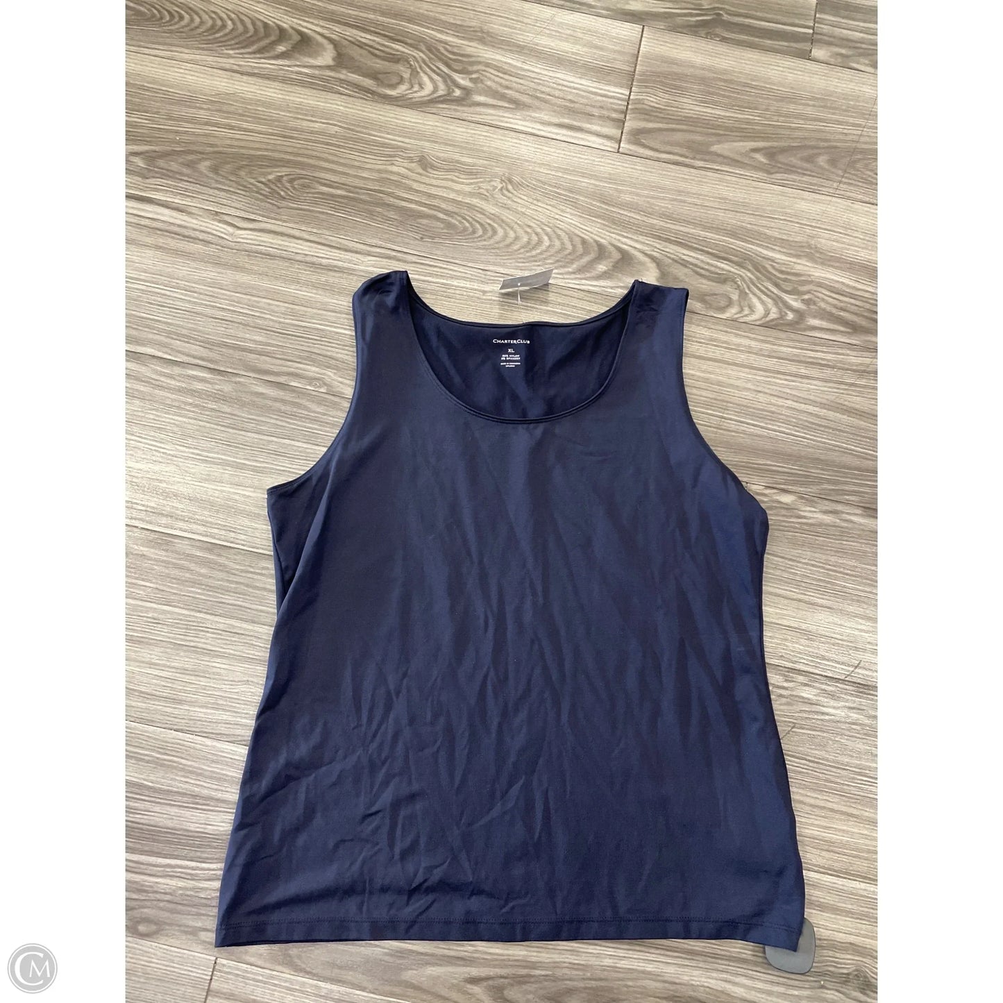Tank Top By Charter Club In Navy, Size: Xl