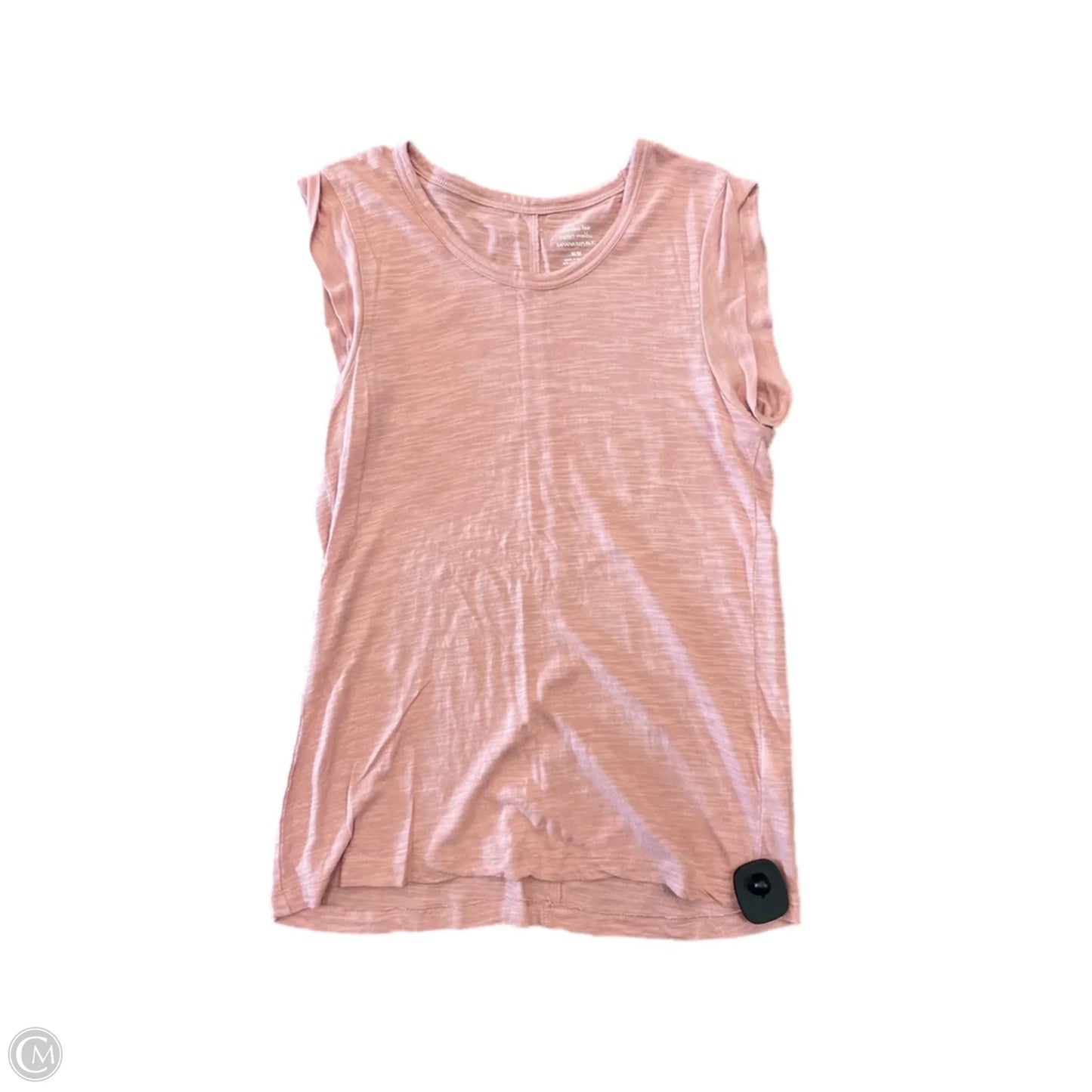 Top Short Sleeve Basic By Banana Republic In Pink, Size: M