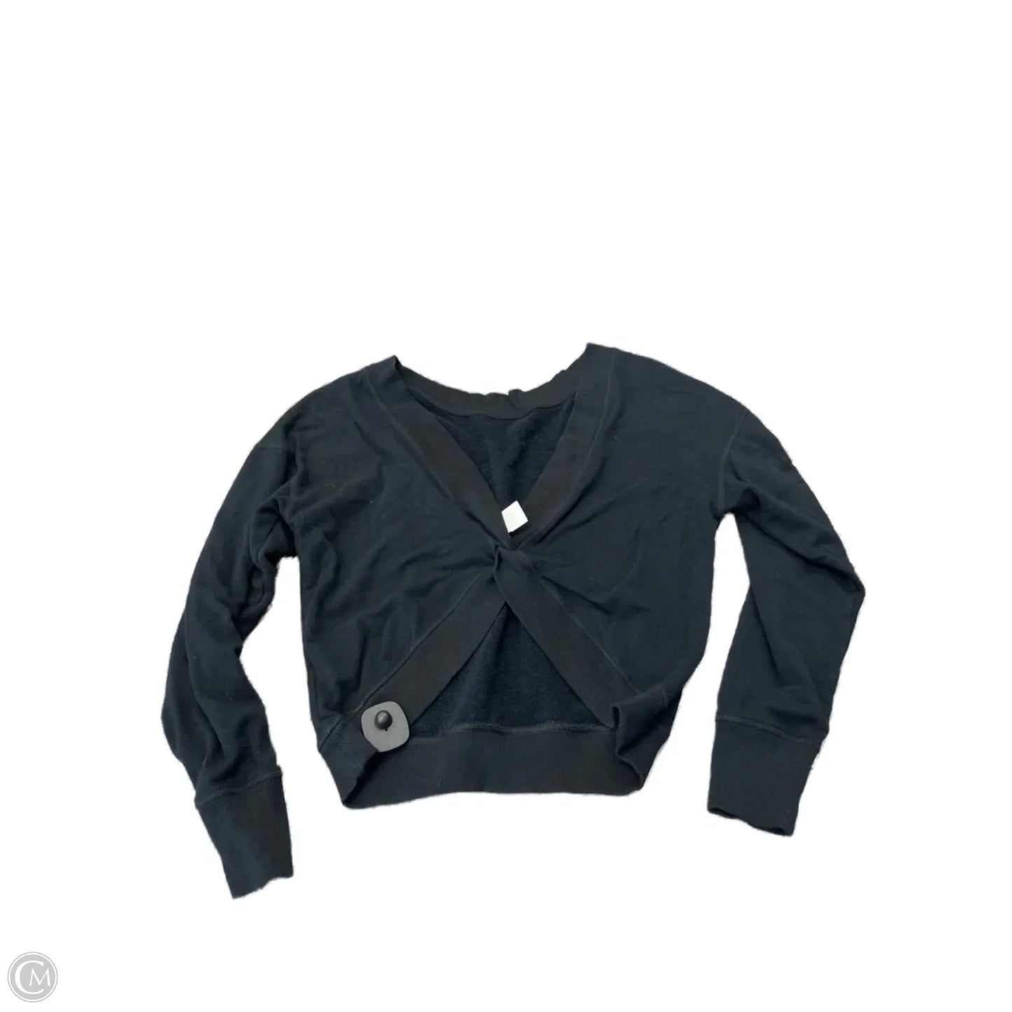 Athletic Top Long Sleeve Crewneck By Aerie In Black, Size: M