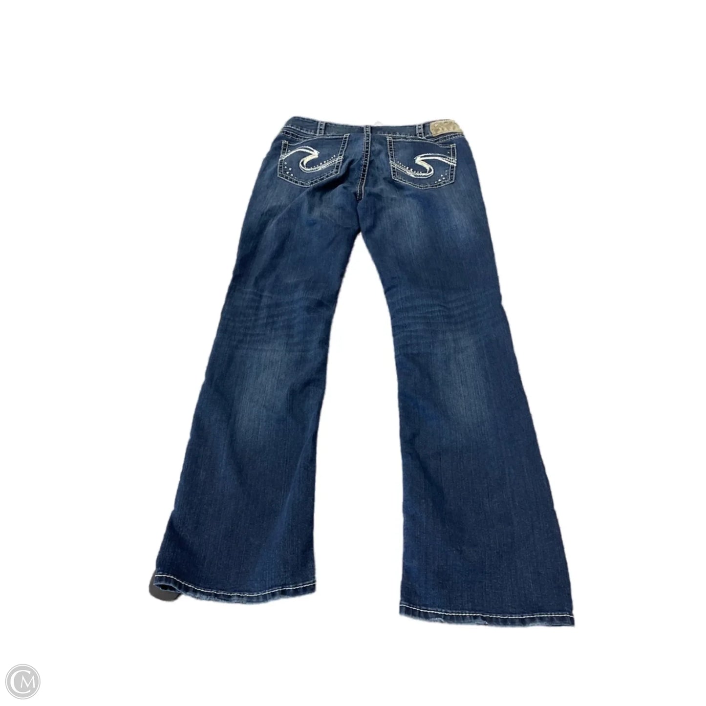 Jeans Boot Cut By Silver In Blue, Size: 14
