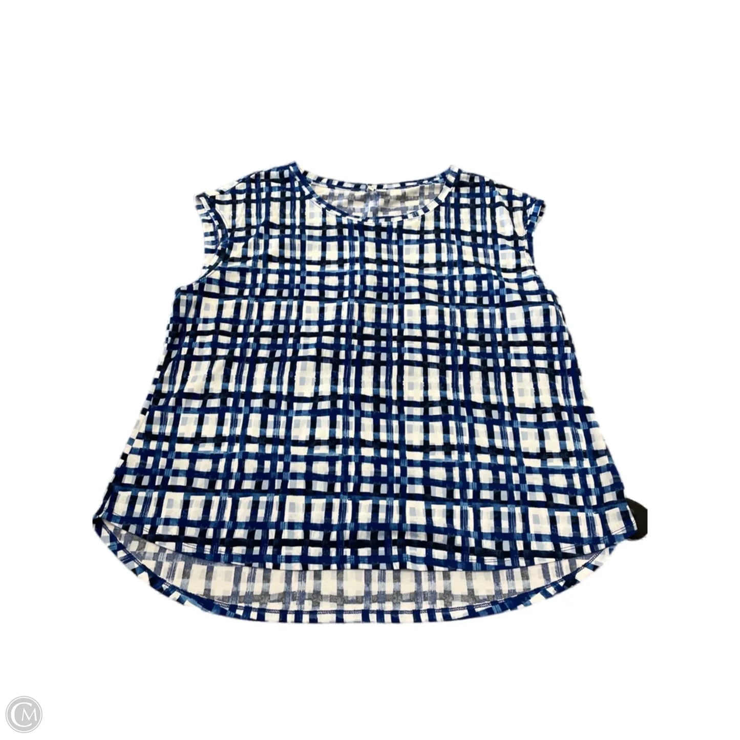 Top Short Sleeve Basic By Elle In Blue, Size: Xxl