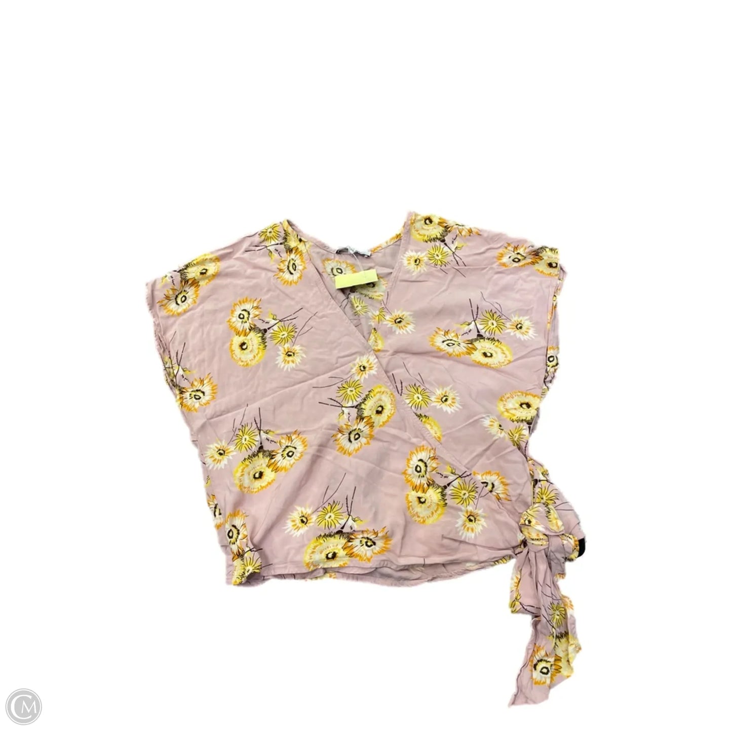 Top Short Sleeve By Madewell In Floral Print, Size: M