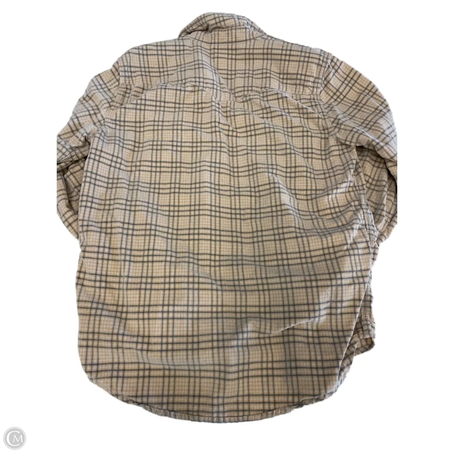 Jacket Shirt By Levis In Plaid Pattern, Size: M