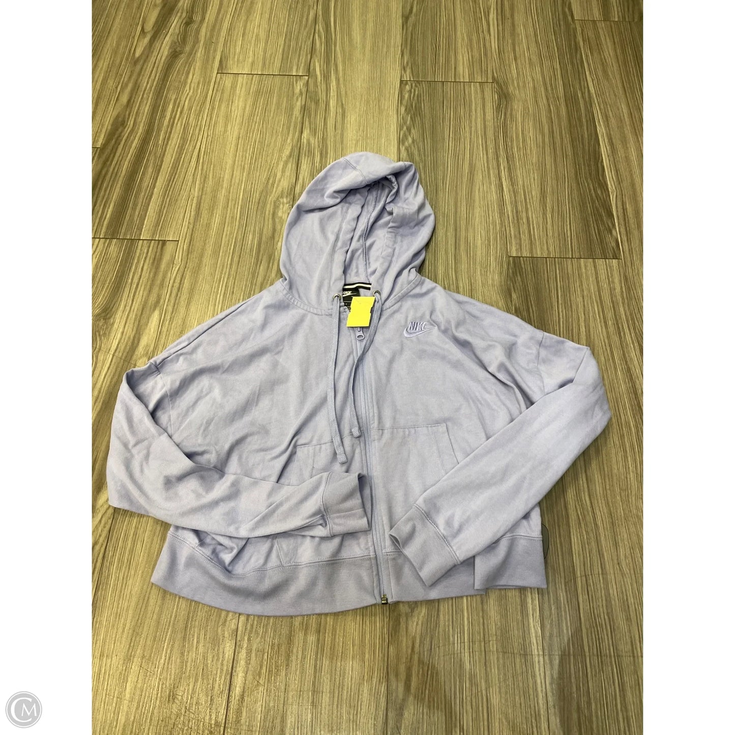 Athletic Sweatshirt Hoodie By Nike In Purple, Size: S