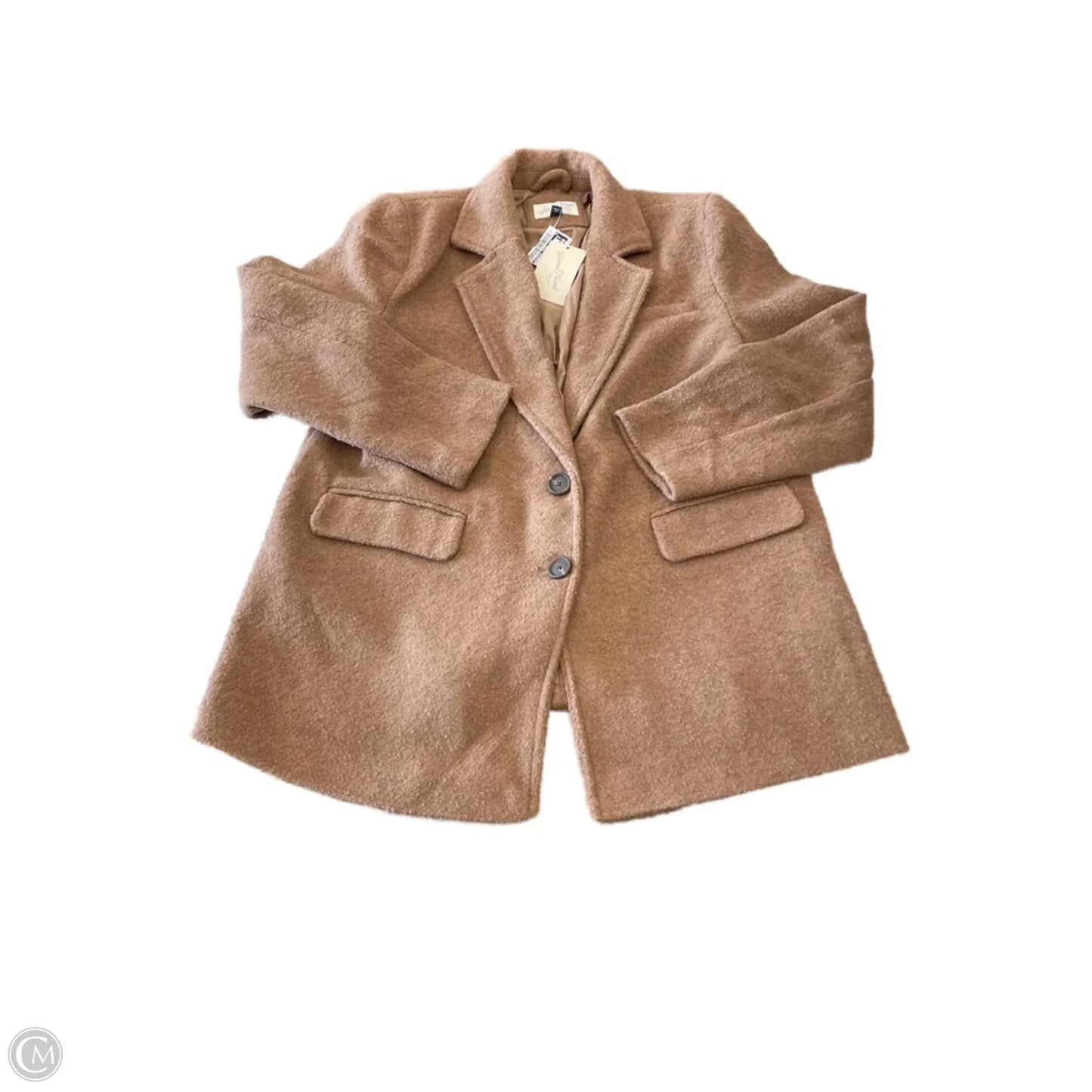 Coat Peacoat By Universal Thread In Brown, Size: M