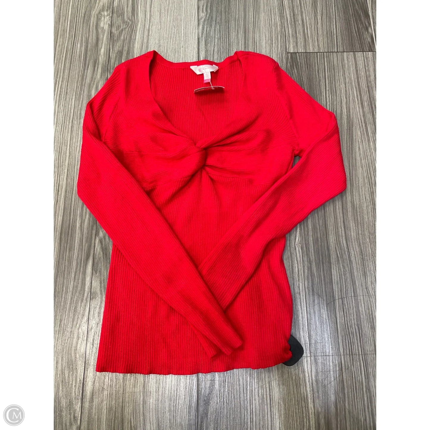 Top Long Sleeve Basic By No Boundaries In Red, Size: L