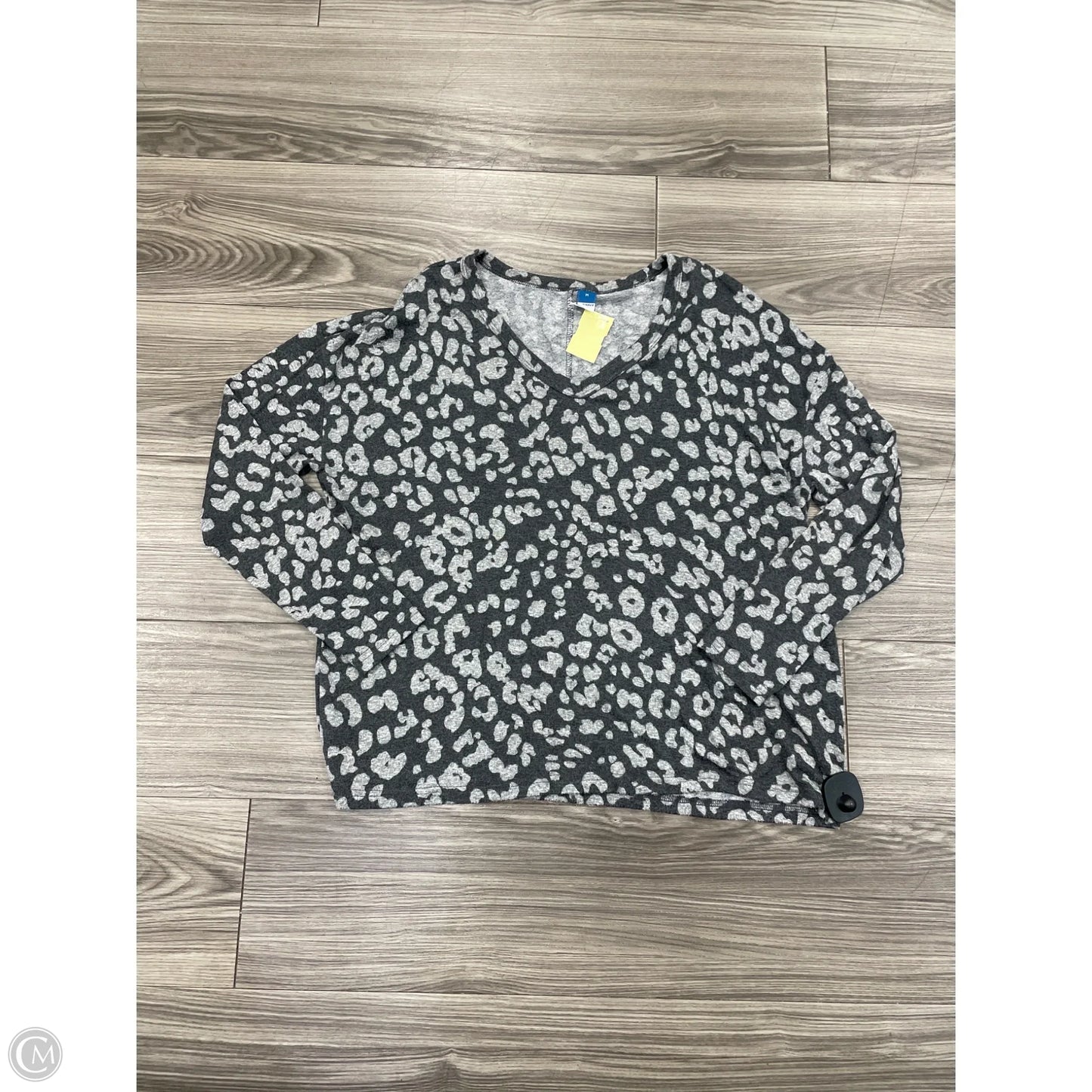 Top Long Sleeve Basic By Old Navy In Grey, Size: M