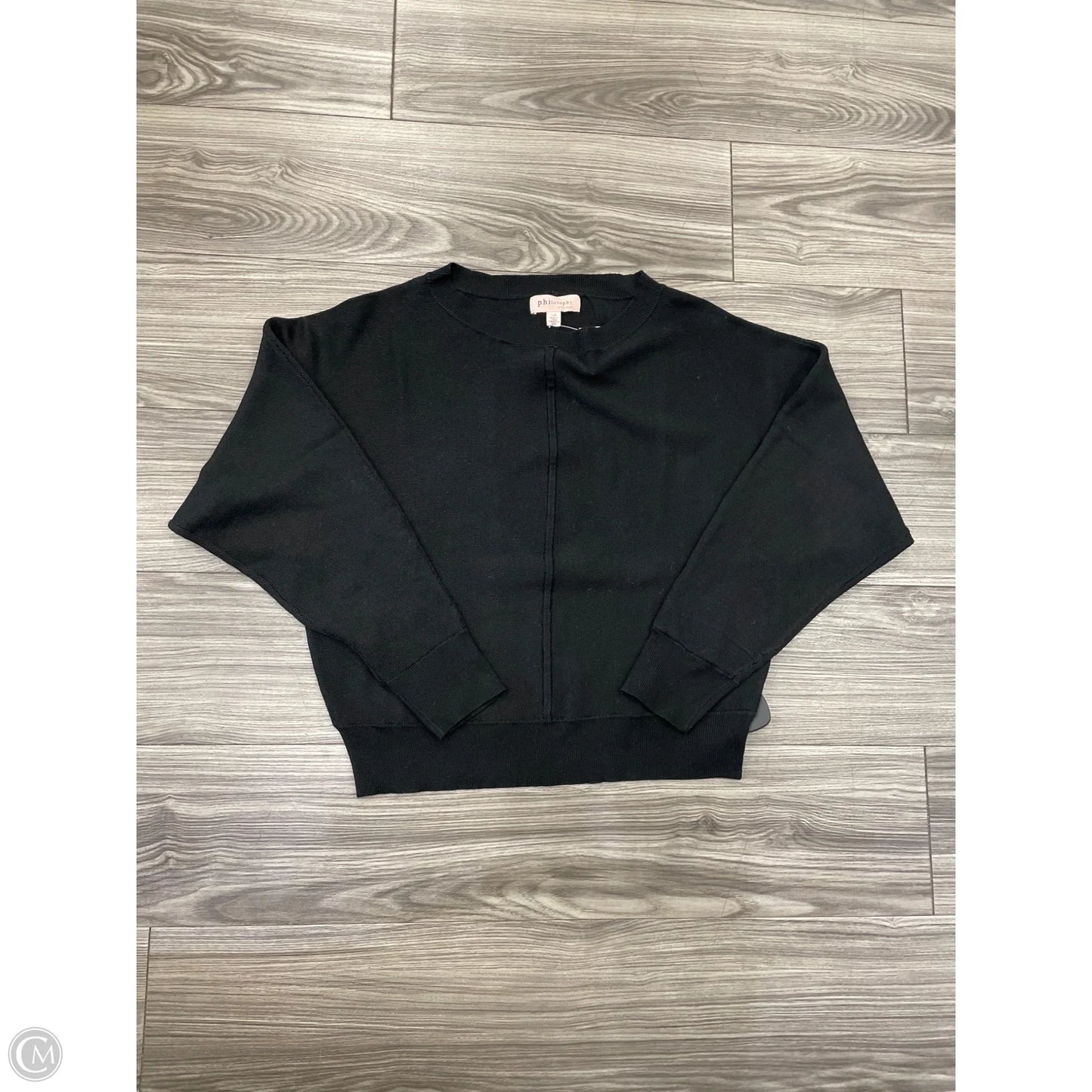 Sweater By Philosophy In Black, Size: L