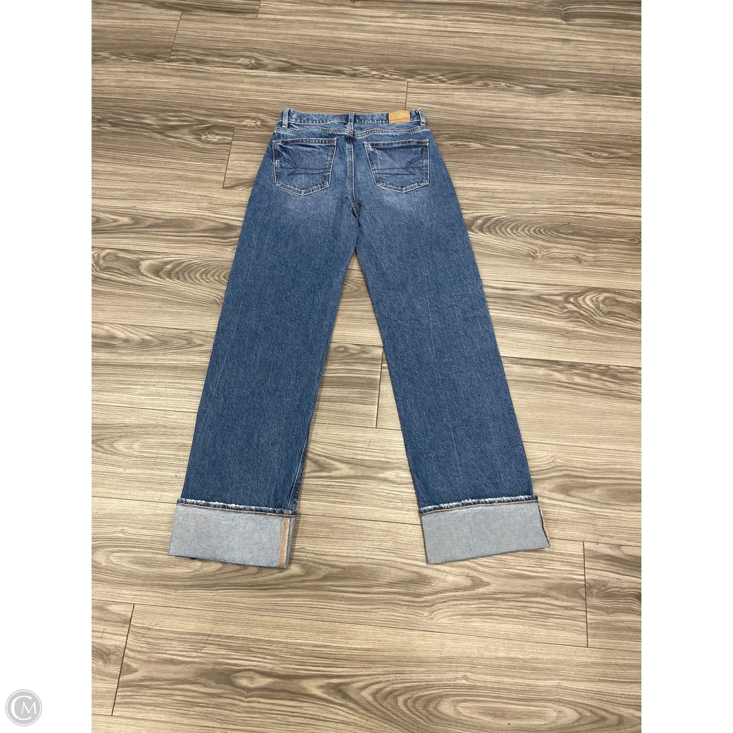 Jeans Wide Leg By American Eagle In Blue, Size: 0