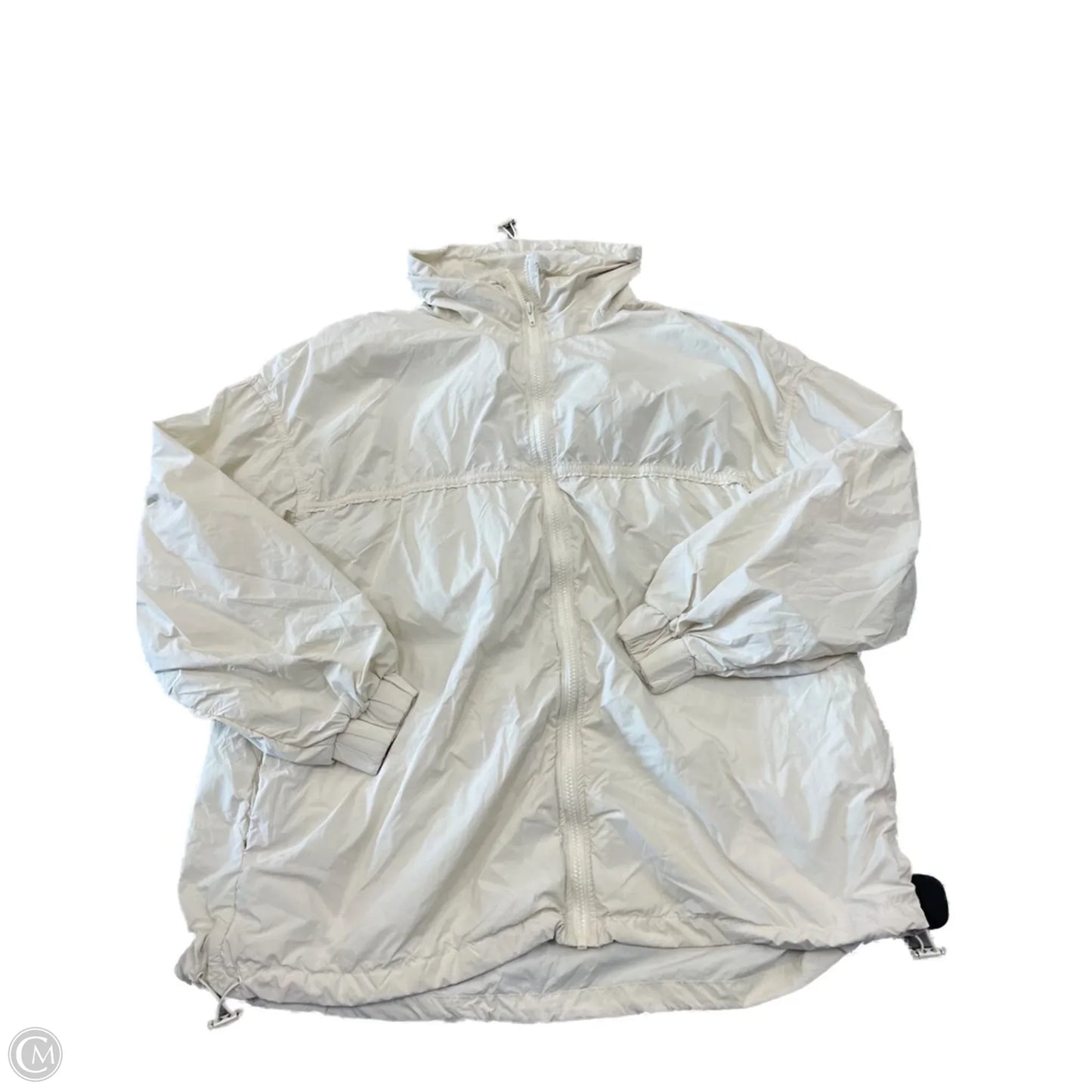 Jacket Windbreaker By Zara In White, Size: S