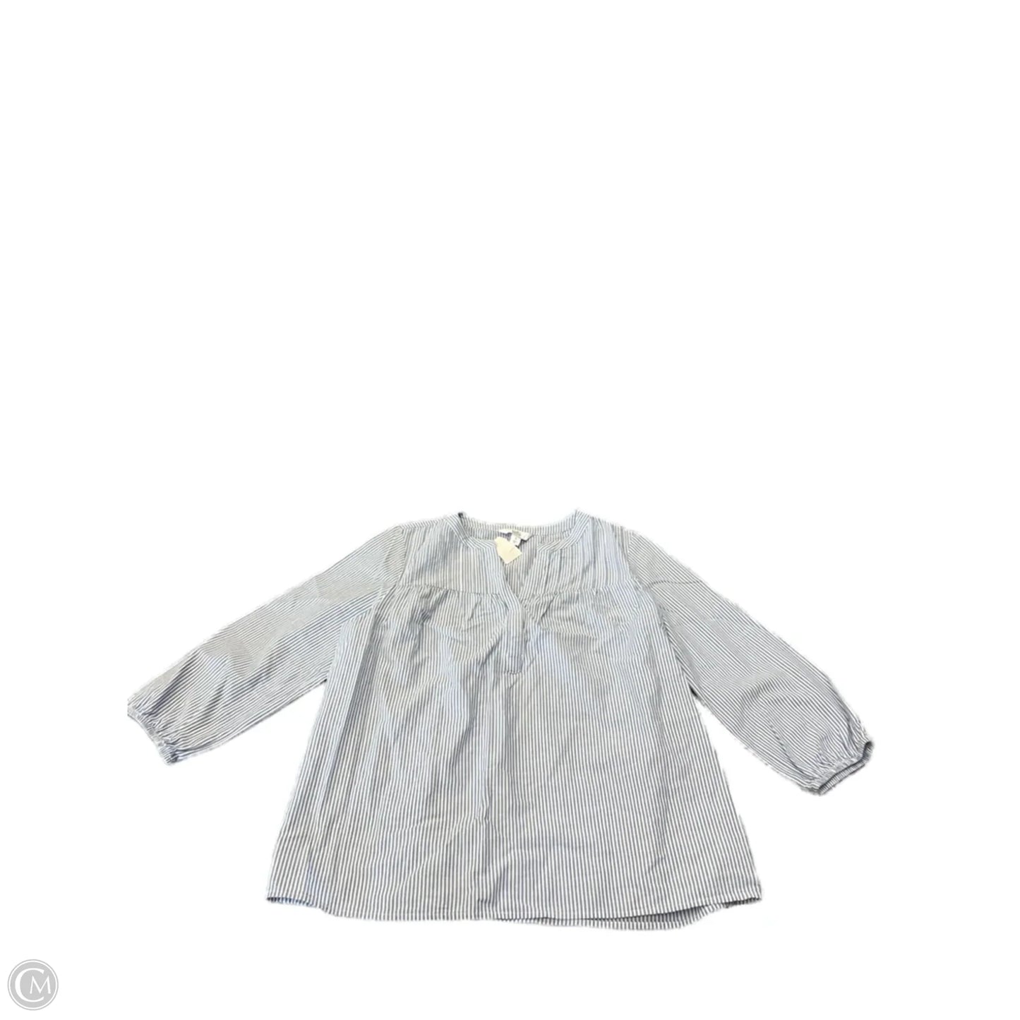 Top Long Sleeve By Croft And Barrow In Striped Pattern, Size: S