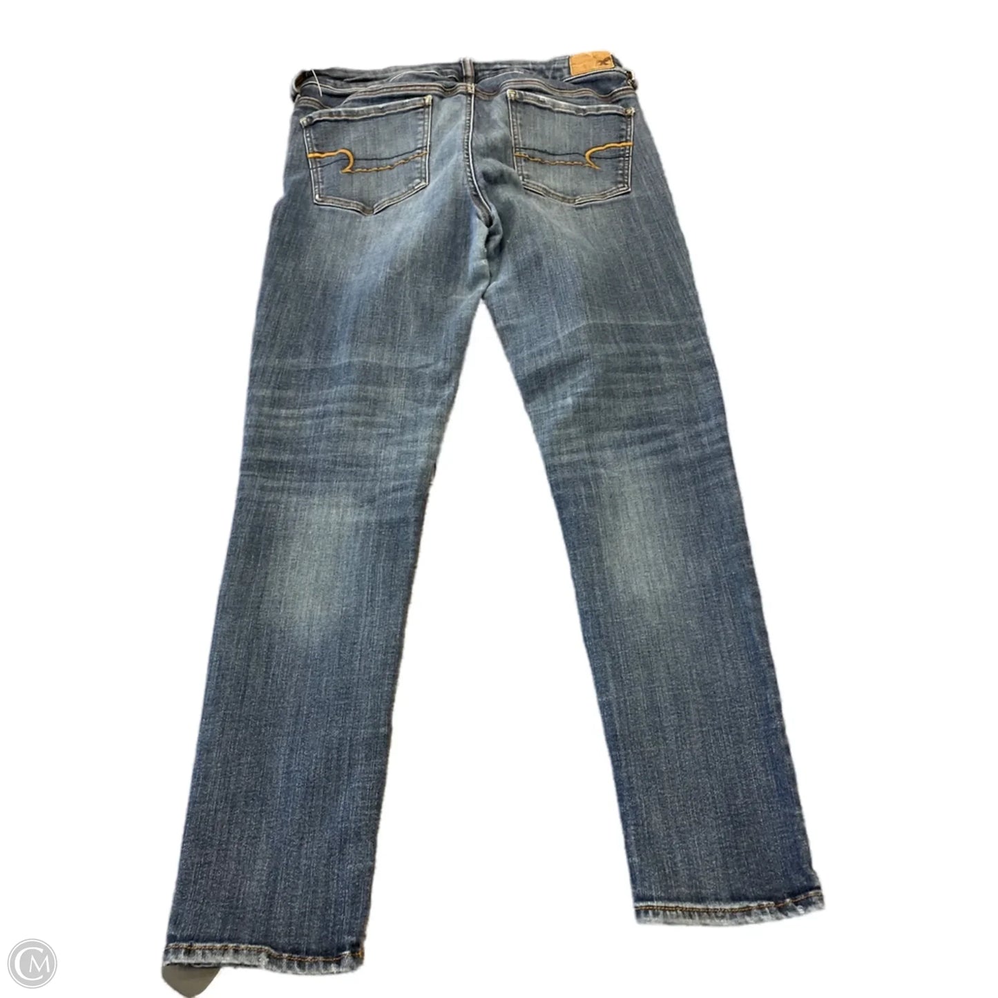 Jeans Skinny By American Eagle In Blue, Size: 12