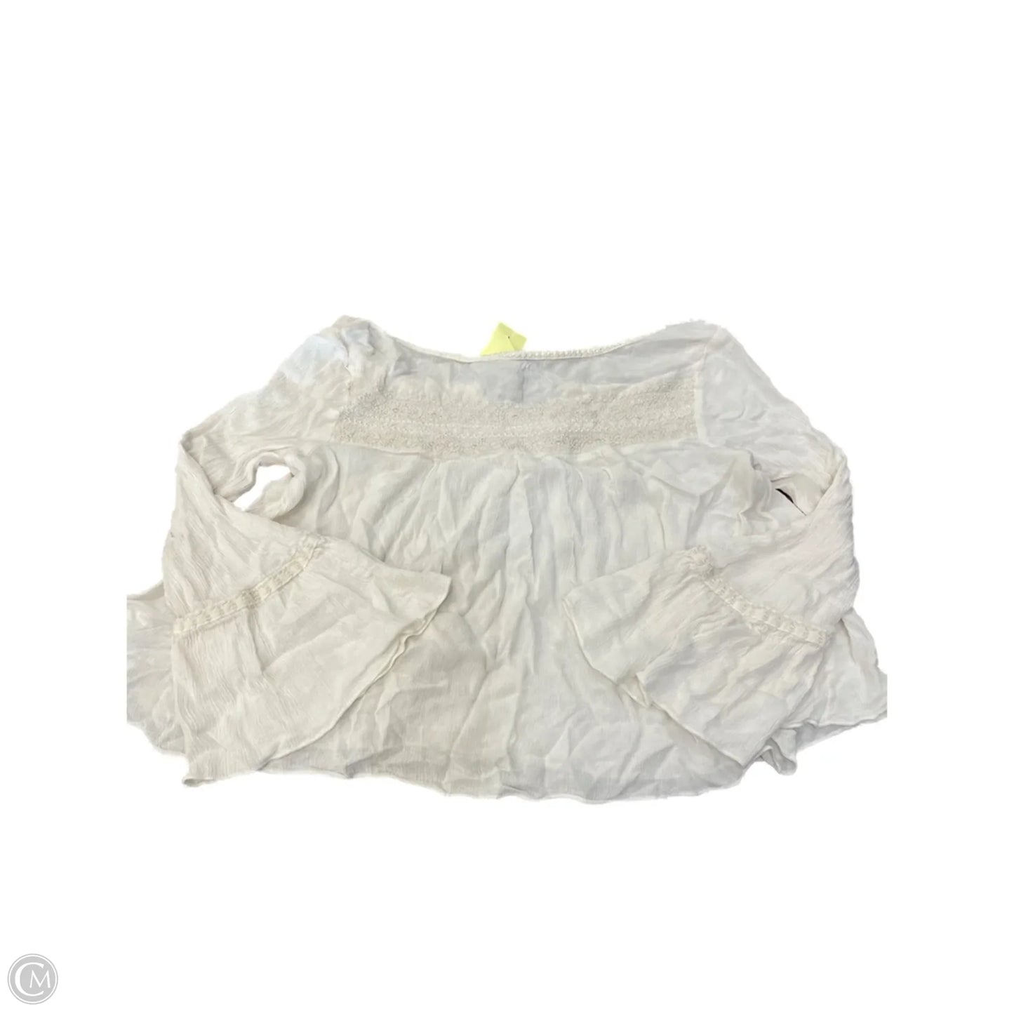 Top Long Sleeve By American Eagle In White, Size: M