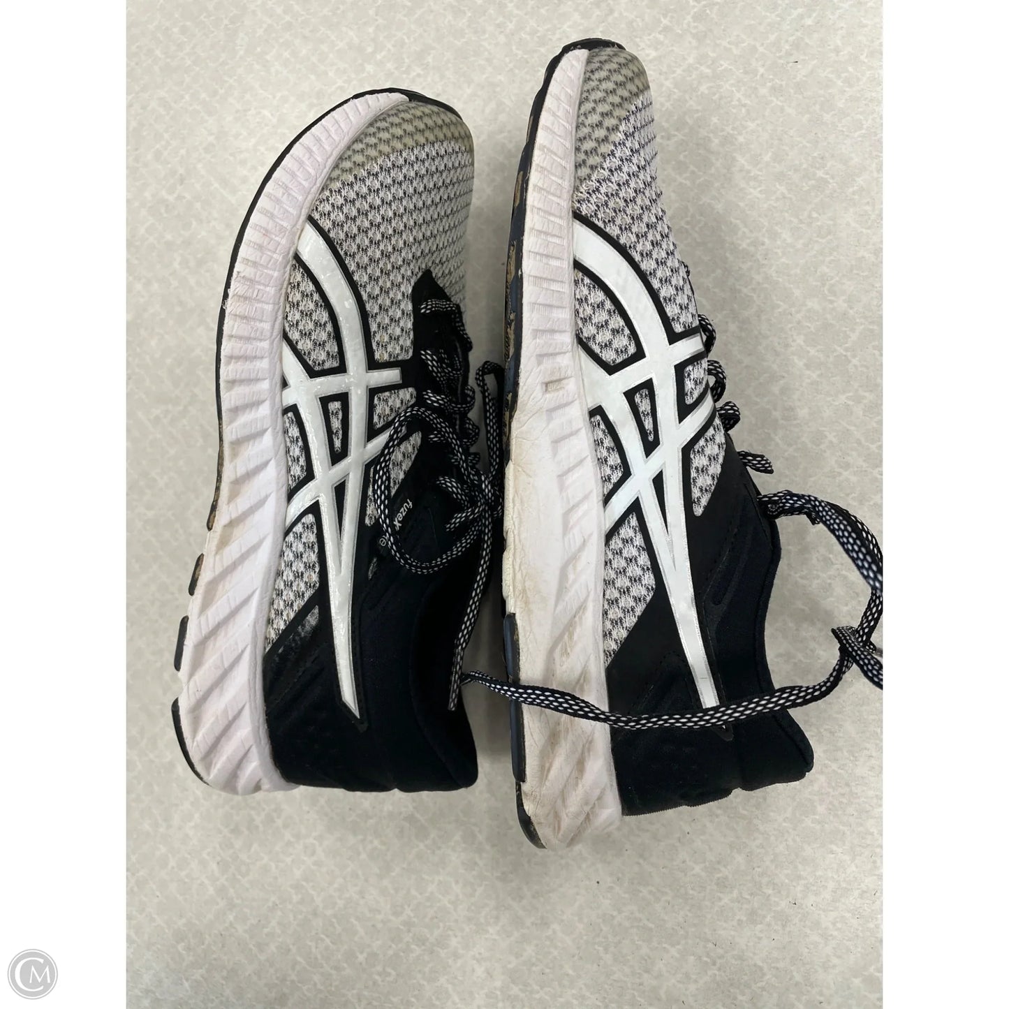 Shoes Athletic By Asics In Black & White, Size: 7.5