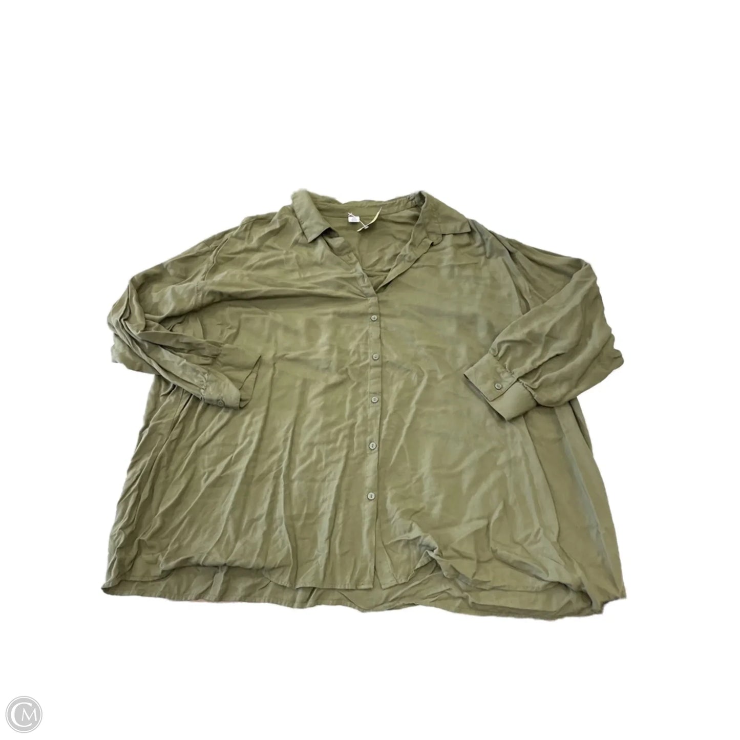 Top Long Sleeve By Old Navy In Green, Size: 3x