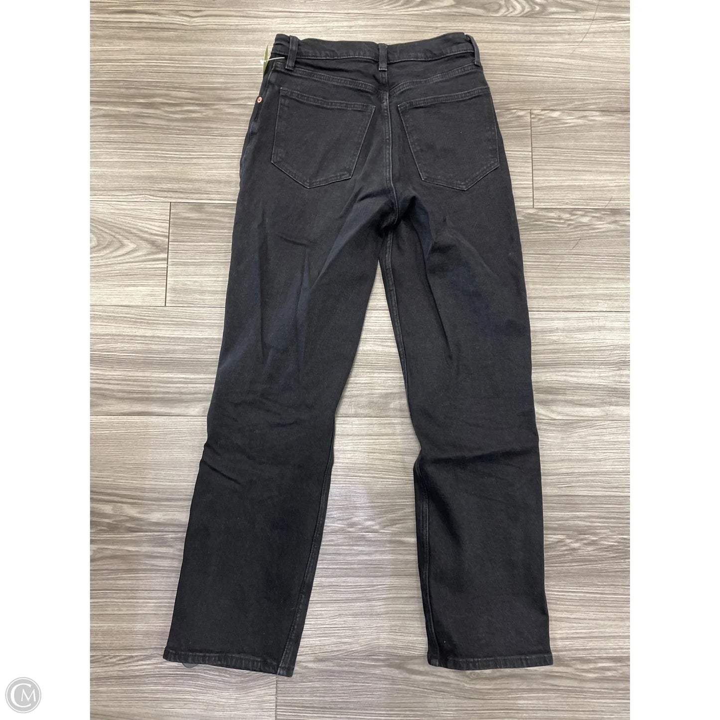 Jeans Straight By Abercrombie And Fitch In Black, Size: 6