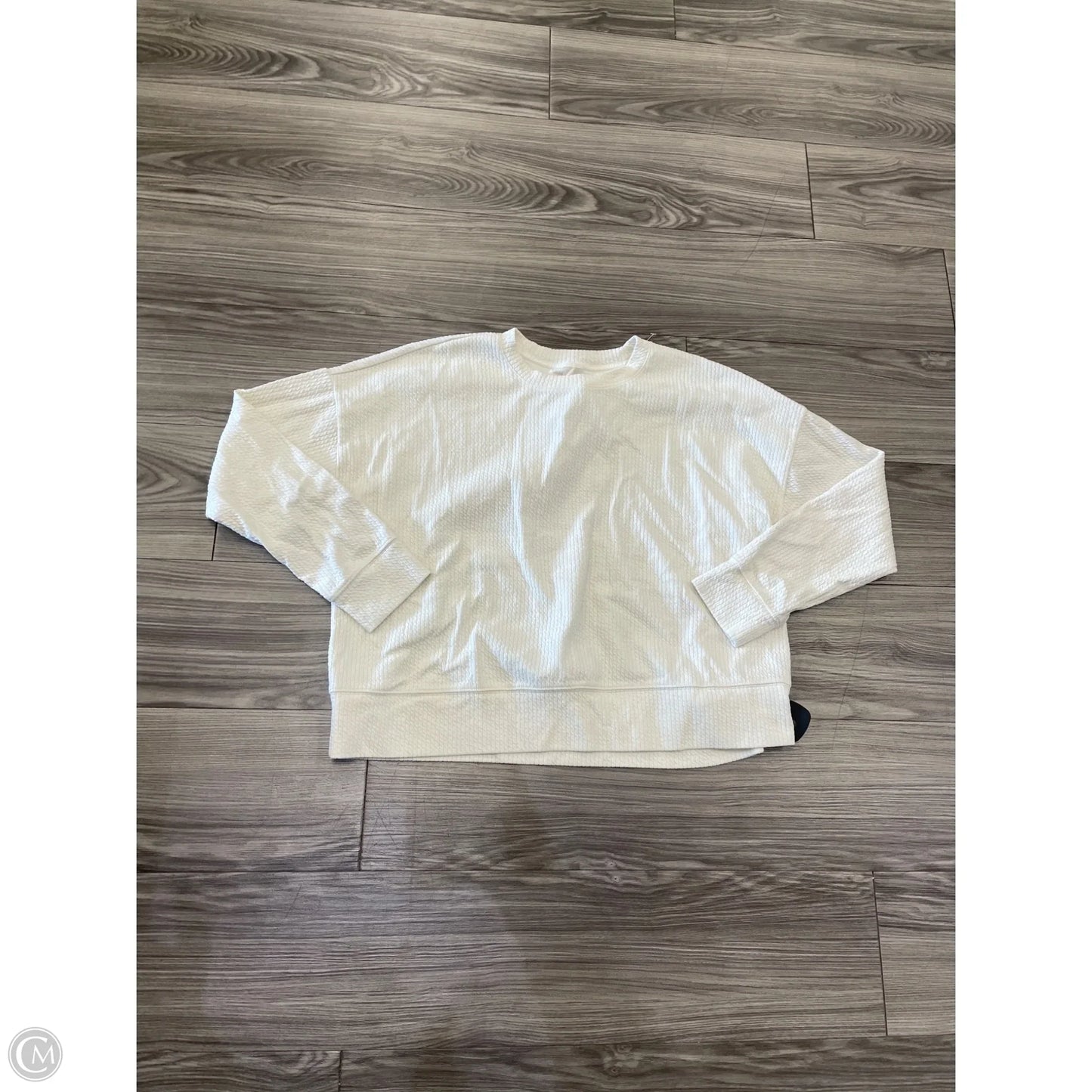 Top Long Sleeve By Calia In White, Size: L