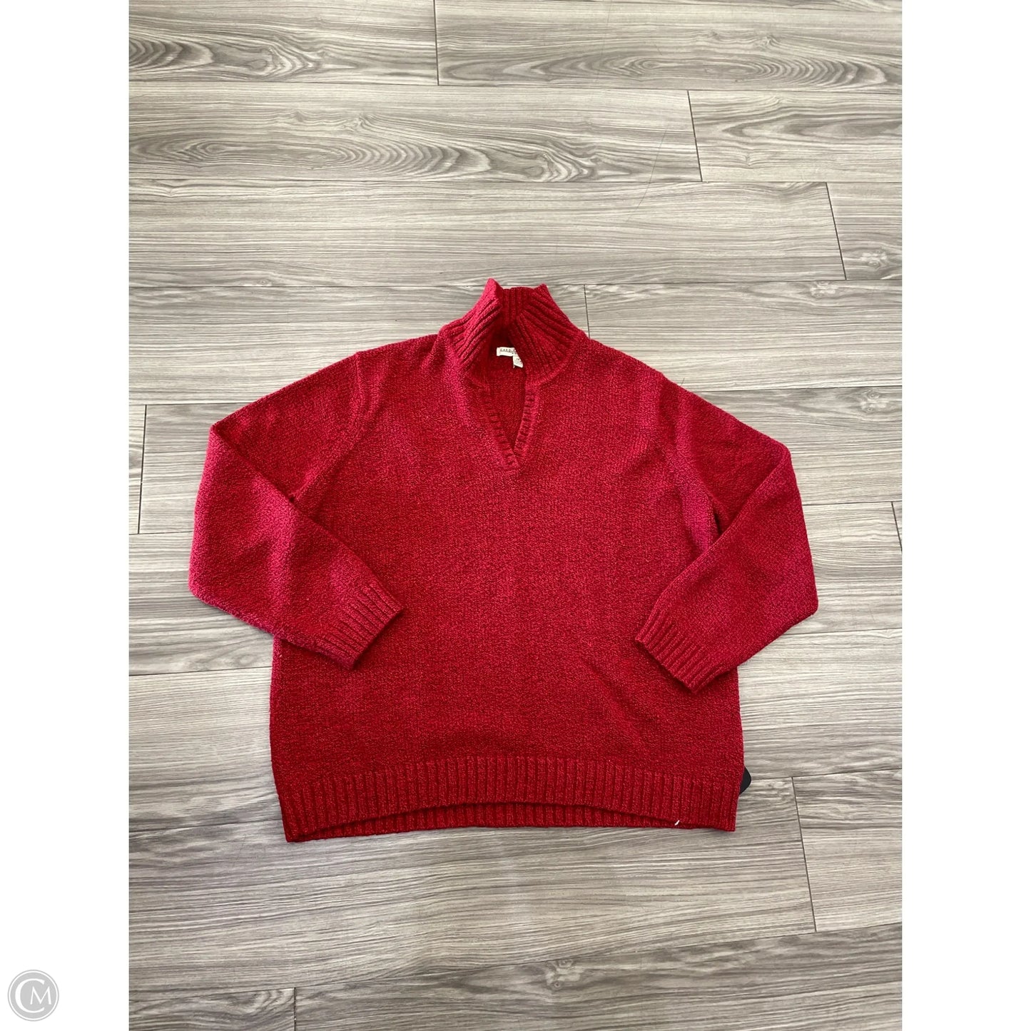 Sweater By Carolyn Taylor In Red, Size: 2x