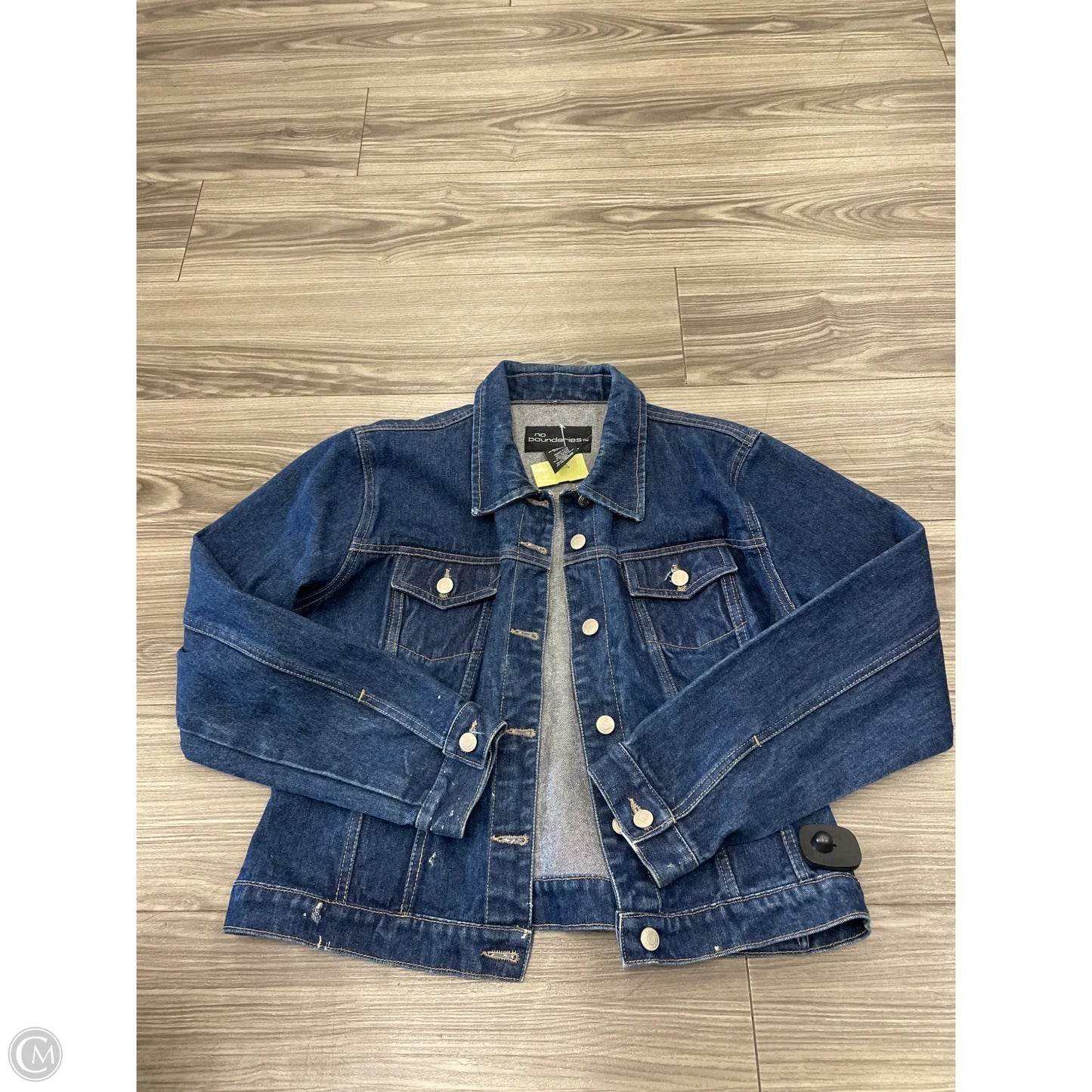 Jacket Denim By No Boundaries In Blue, Size: L