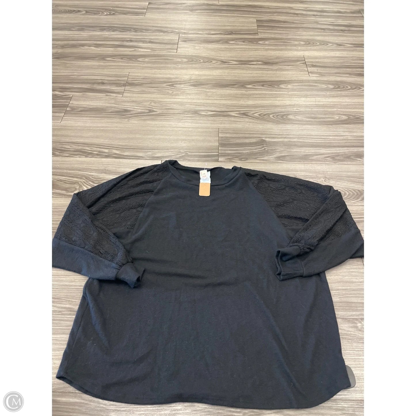 Top Long Sleeve By 7th Ray In Black, Size: 1x