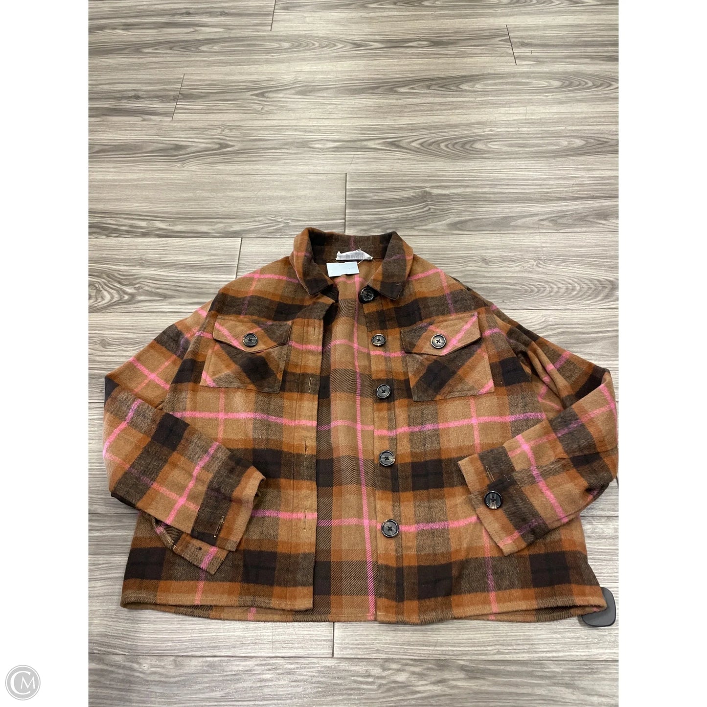 Jacket Other By Bb Dakota In Plaid Pattern, Size: L