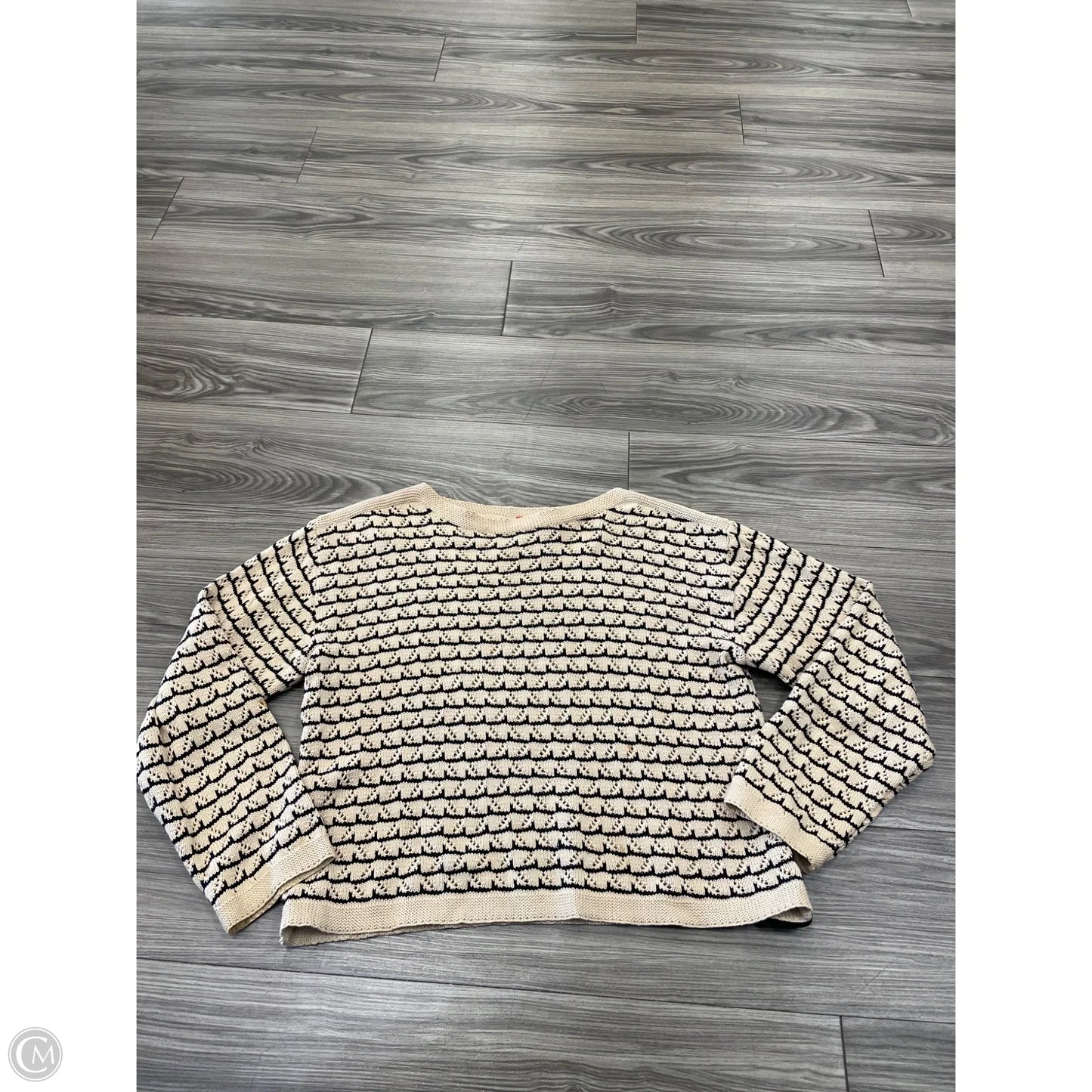 Sweater By Liz Claiborne In Tan, Size: M