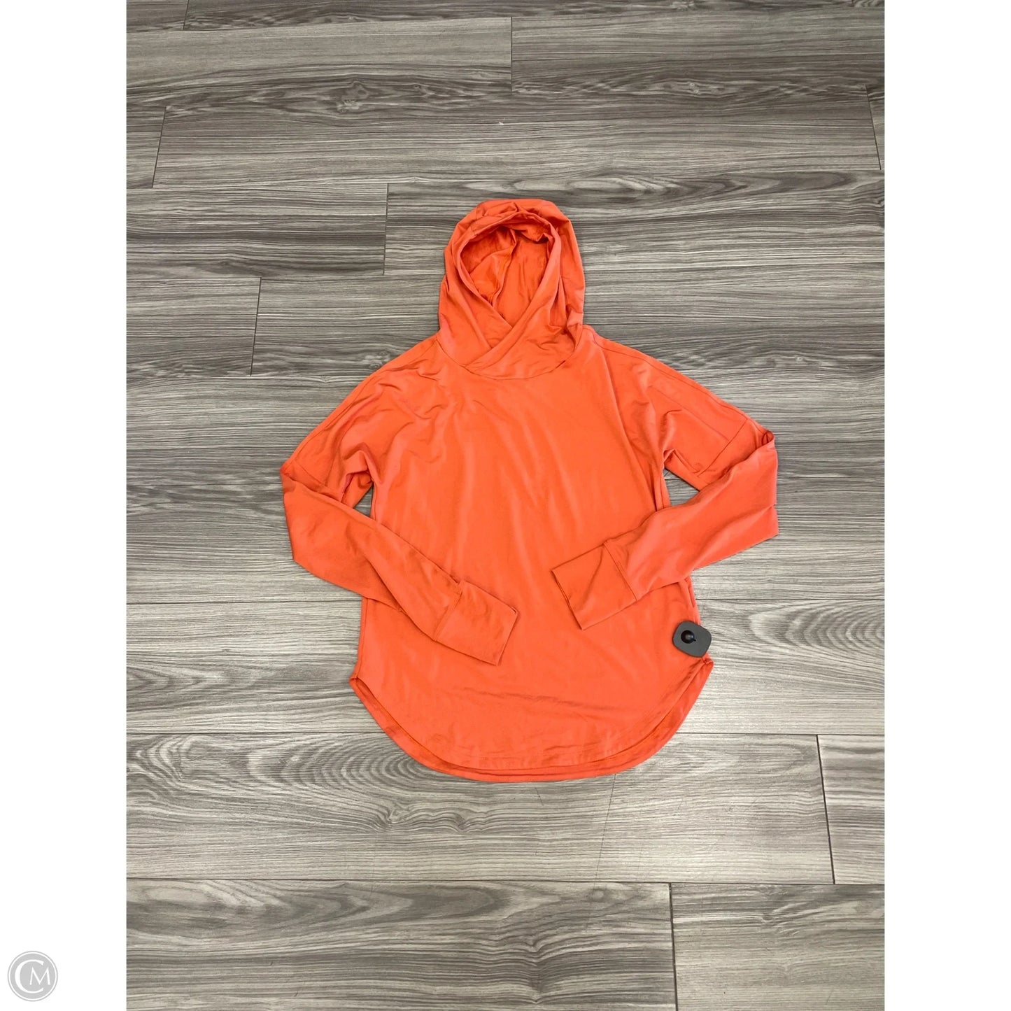 Athletic Top Long Sleeve Collar By Rei In Orange, Size: S
