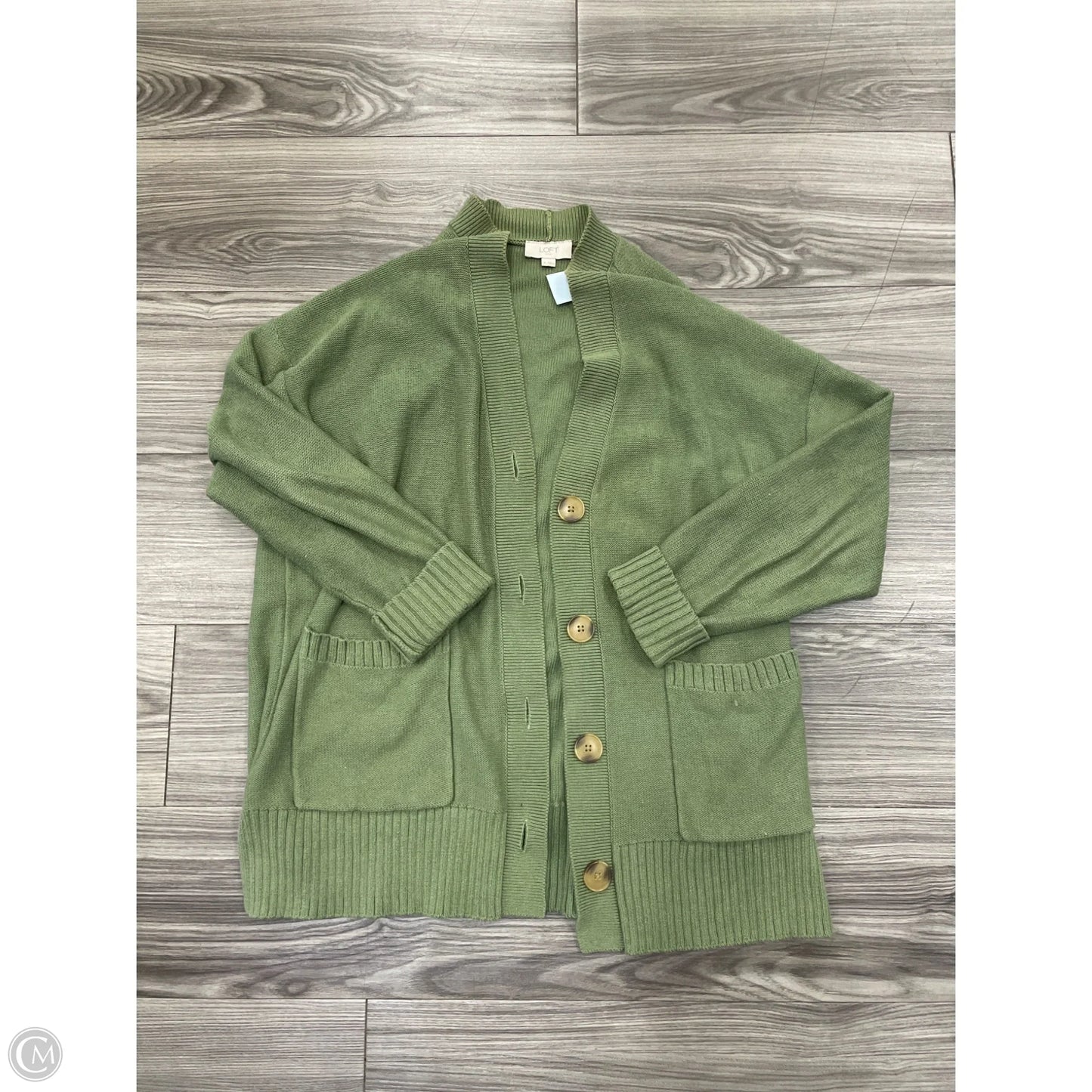 Cardigan By Loft In Green, Size: Xl