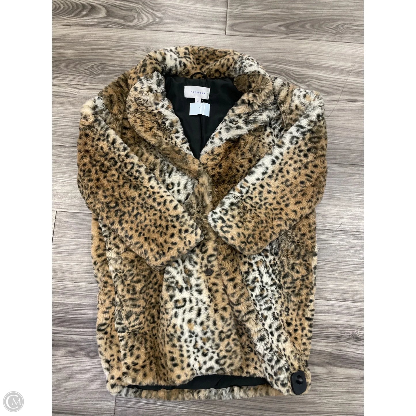 Coat Faux Fur & Sherpa By Popsugar In Animal Print, Size: M