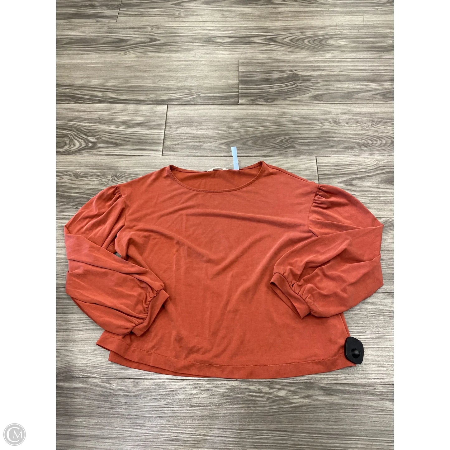 Top Long Sleeve By Madewell In Orange, Size: S