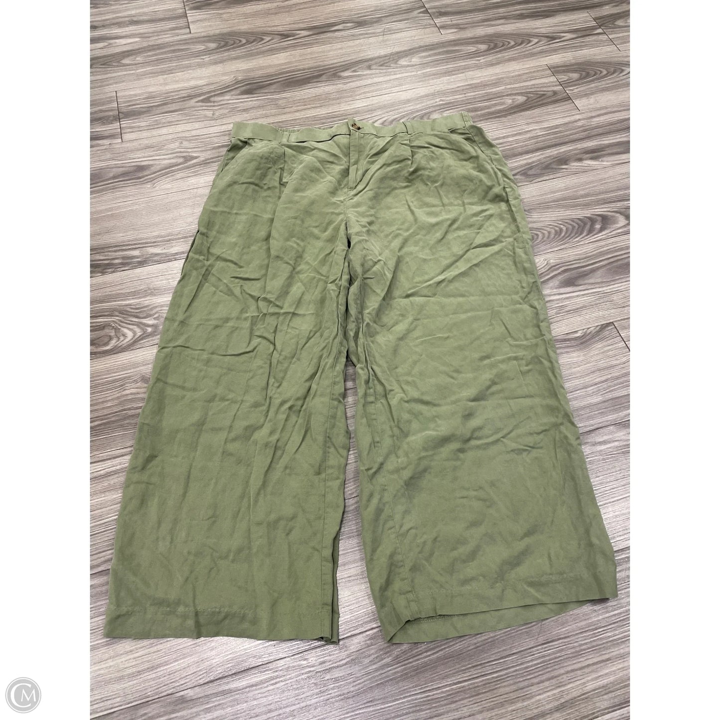 Pants Wide Leg By Torrid In Green, Size: 22