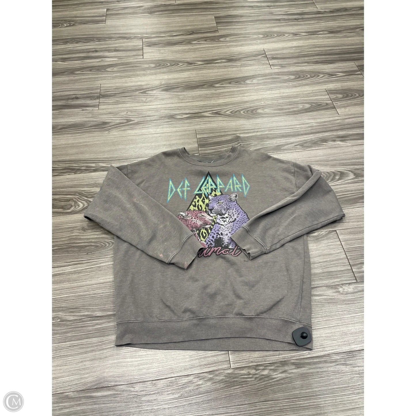 Sweatshirt Crewneck By Clothes Mentor In Grey, Size: Xl