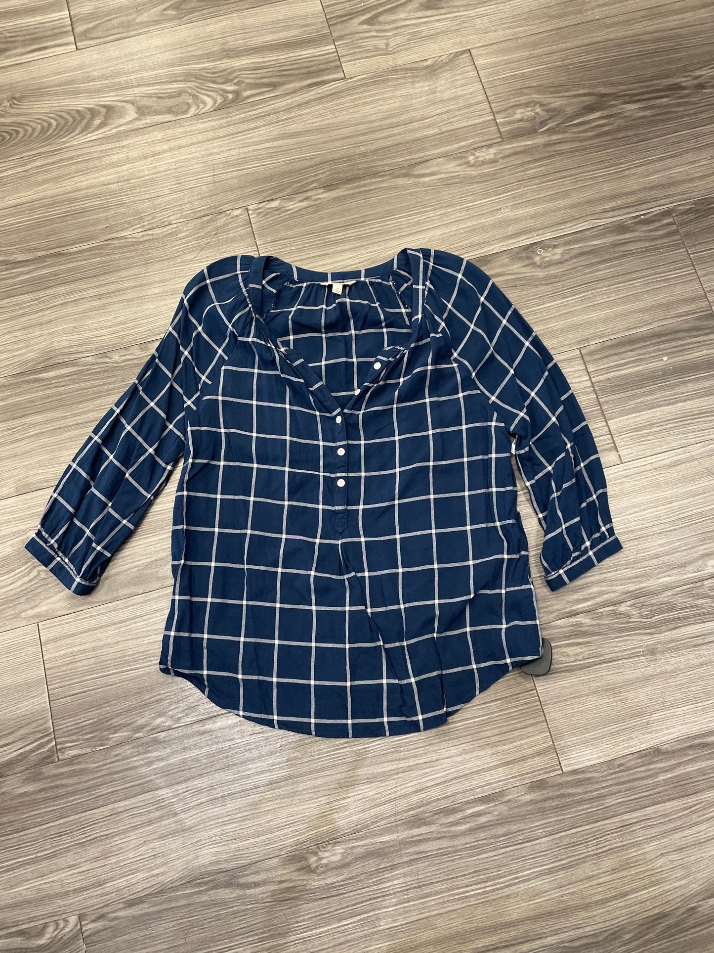 Blouse Long Sleeve By Sonoma In Blue, Size: M