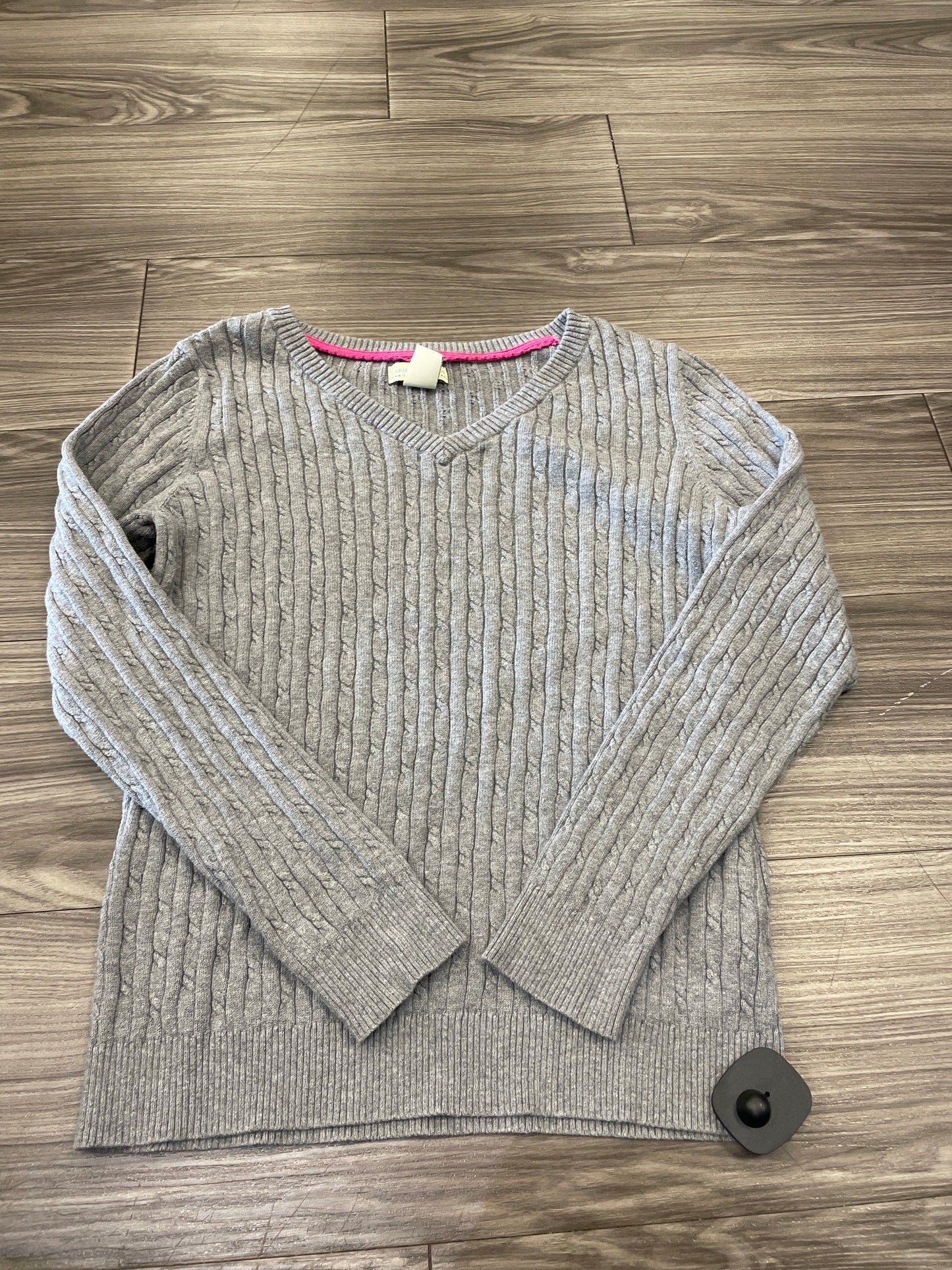 Sweater By Caribbean Joe In Grey, Size: L