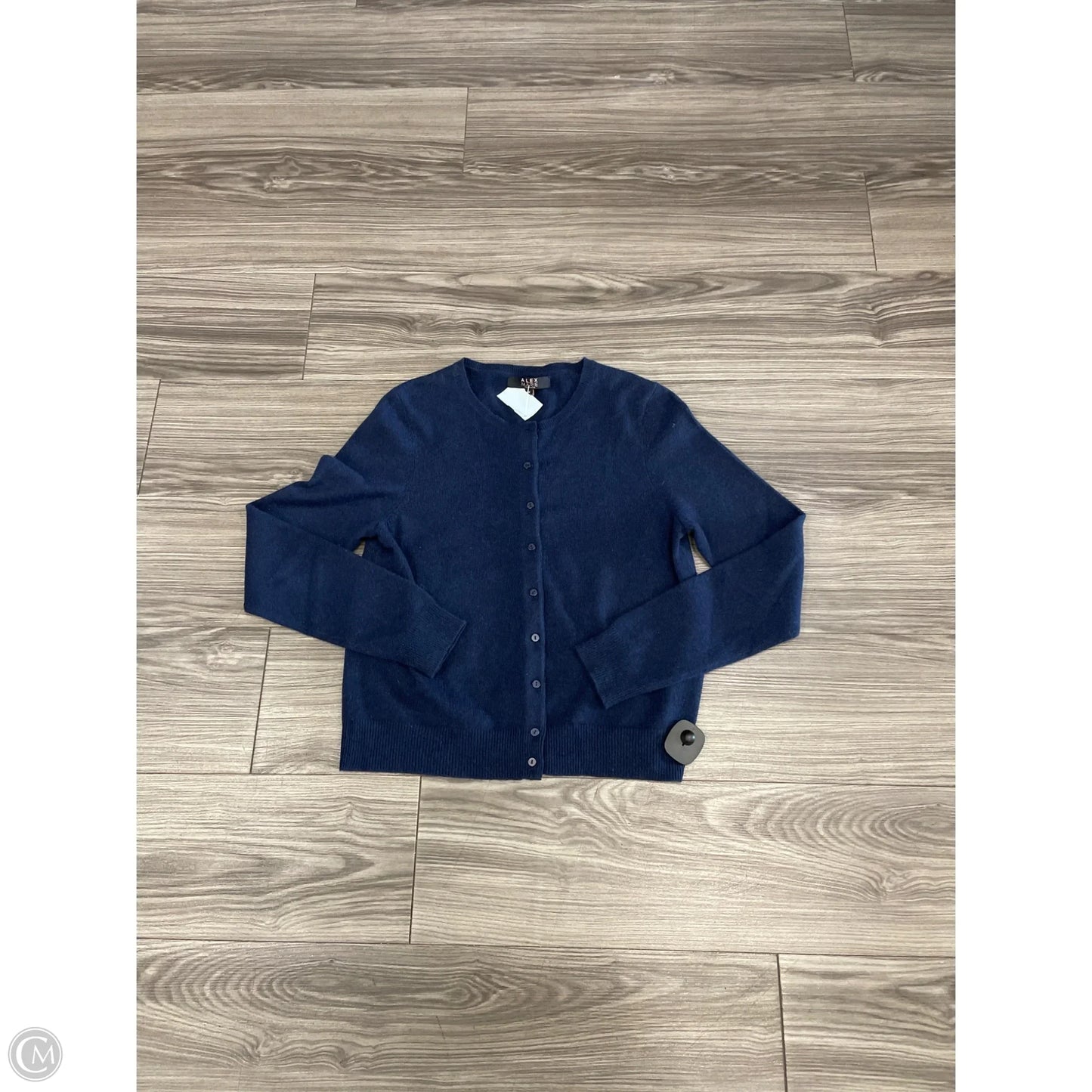 Sweater Cardigan Cashmere By Alex Marie In Blue, Size: M