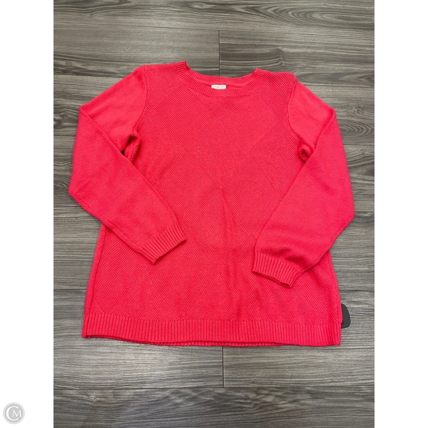 Sweater By Talbots In Pink, Size: L