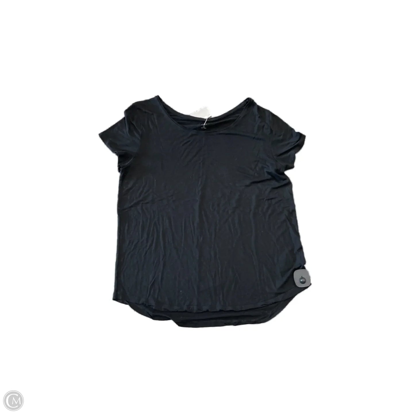 Top Short Sleeve Basic By Gap In Black, Size: L