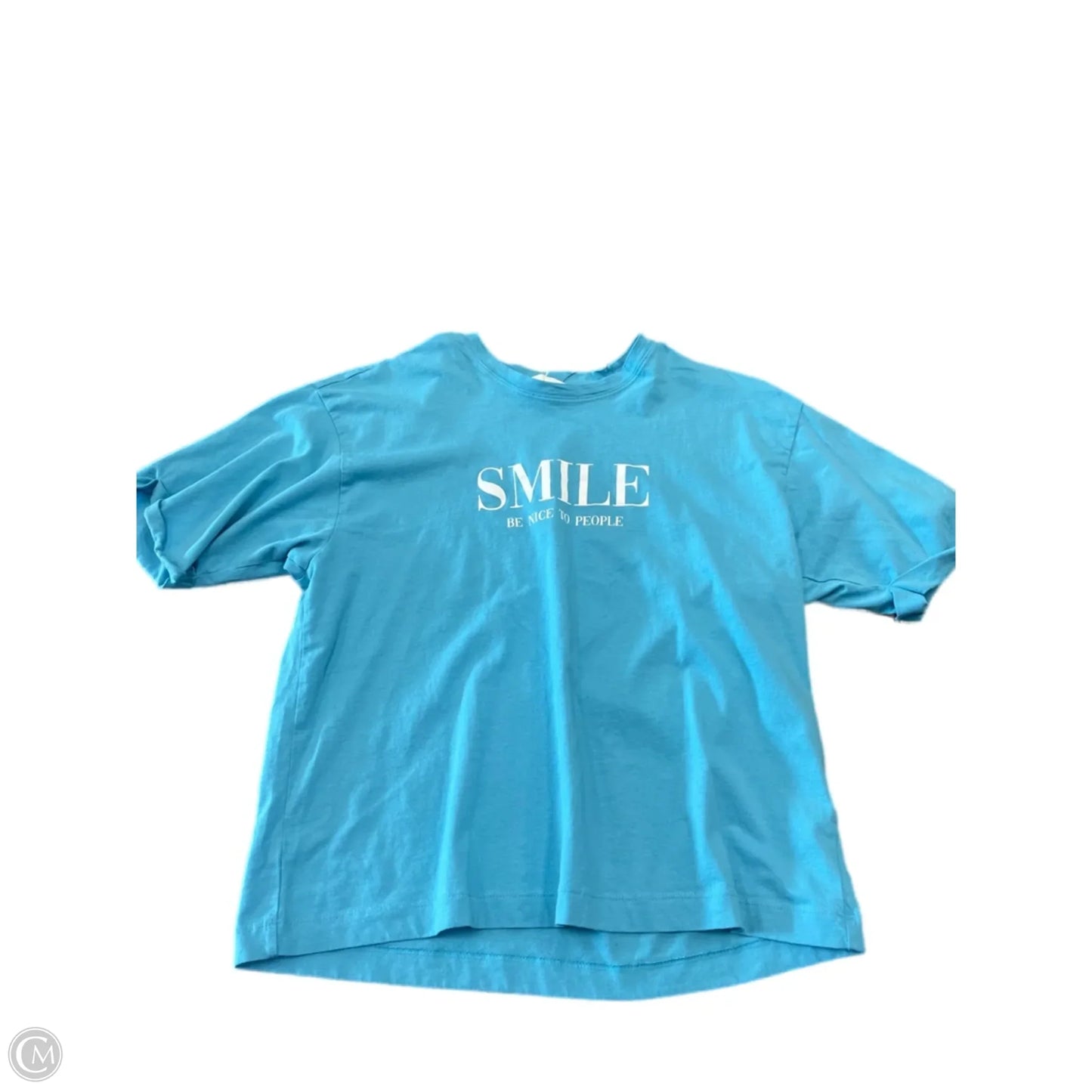 Top Short Sleeve By Primark In Blue, Size: Xs