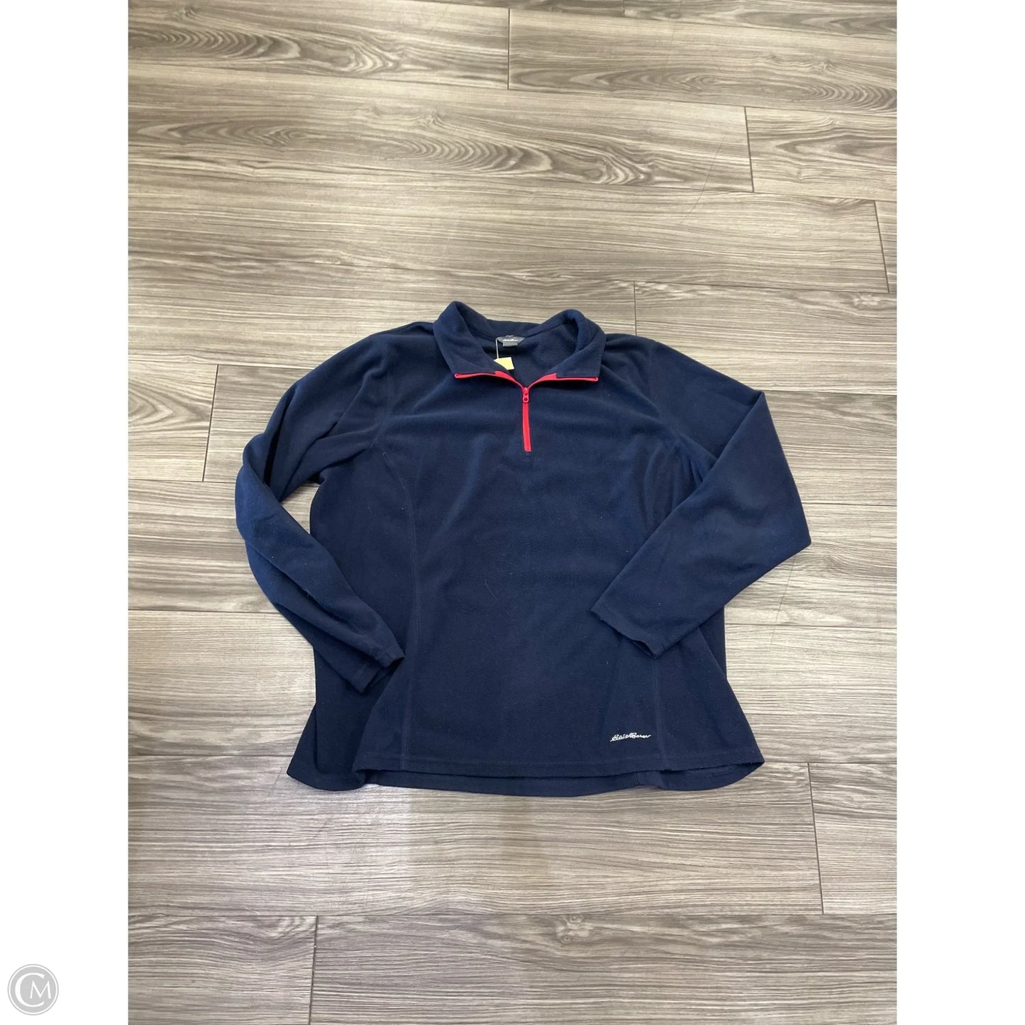Sweatshirt Collar By Eddie Bauer In Navy, Size: 2x