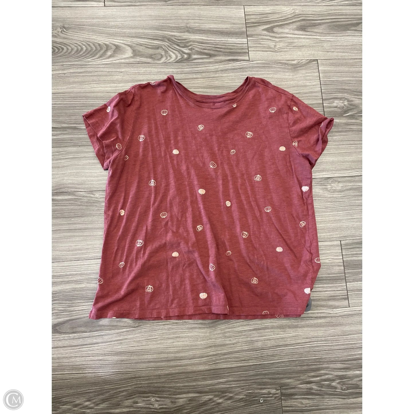 Top Short Sleeve By Maurices In Red, Size: L