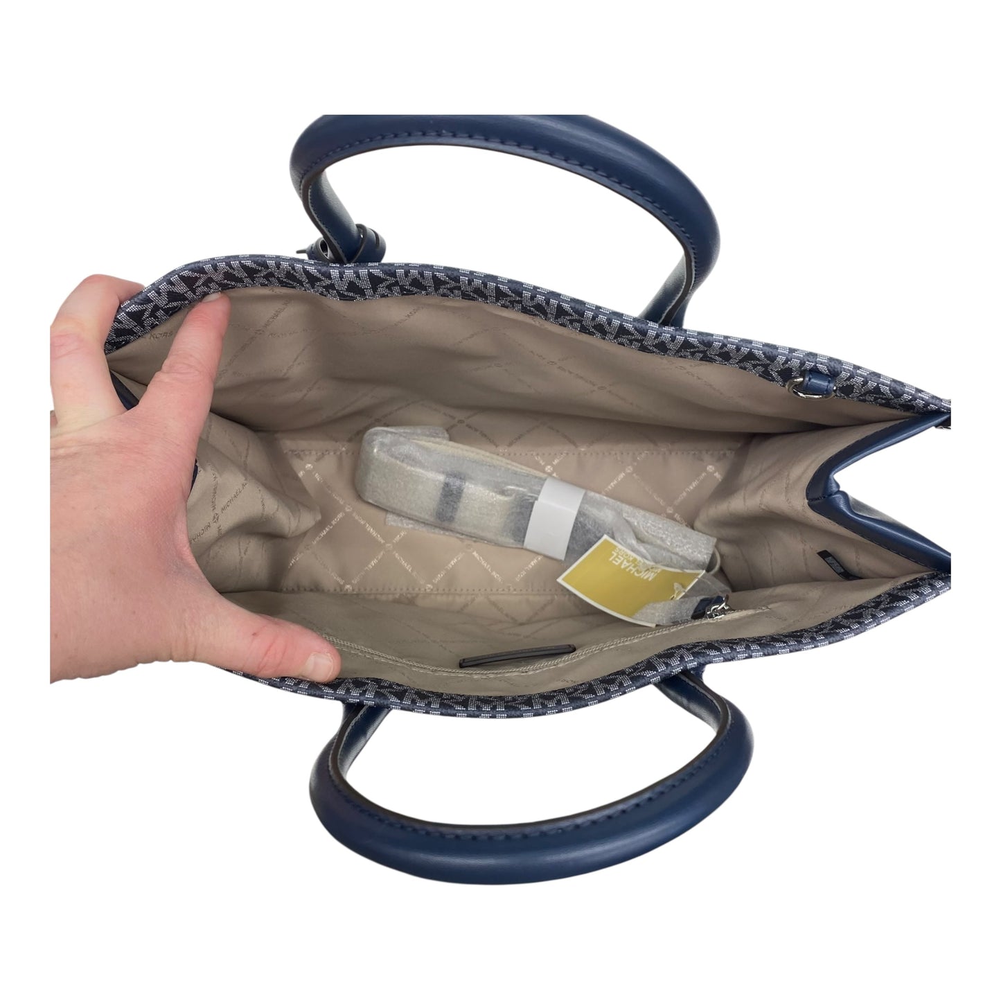 Handbag Designer By Michael Kors In Blue, Size:Large