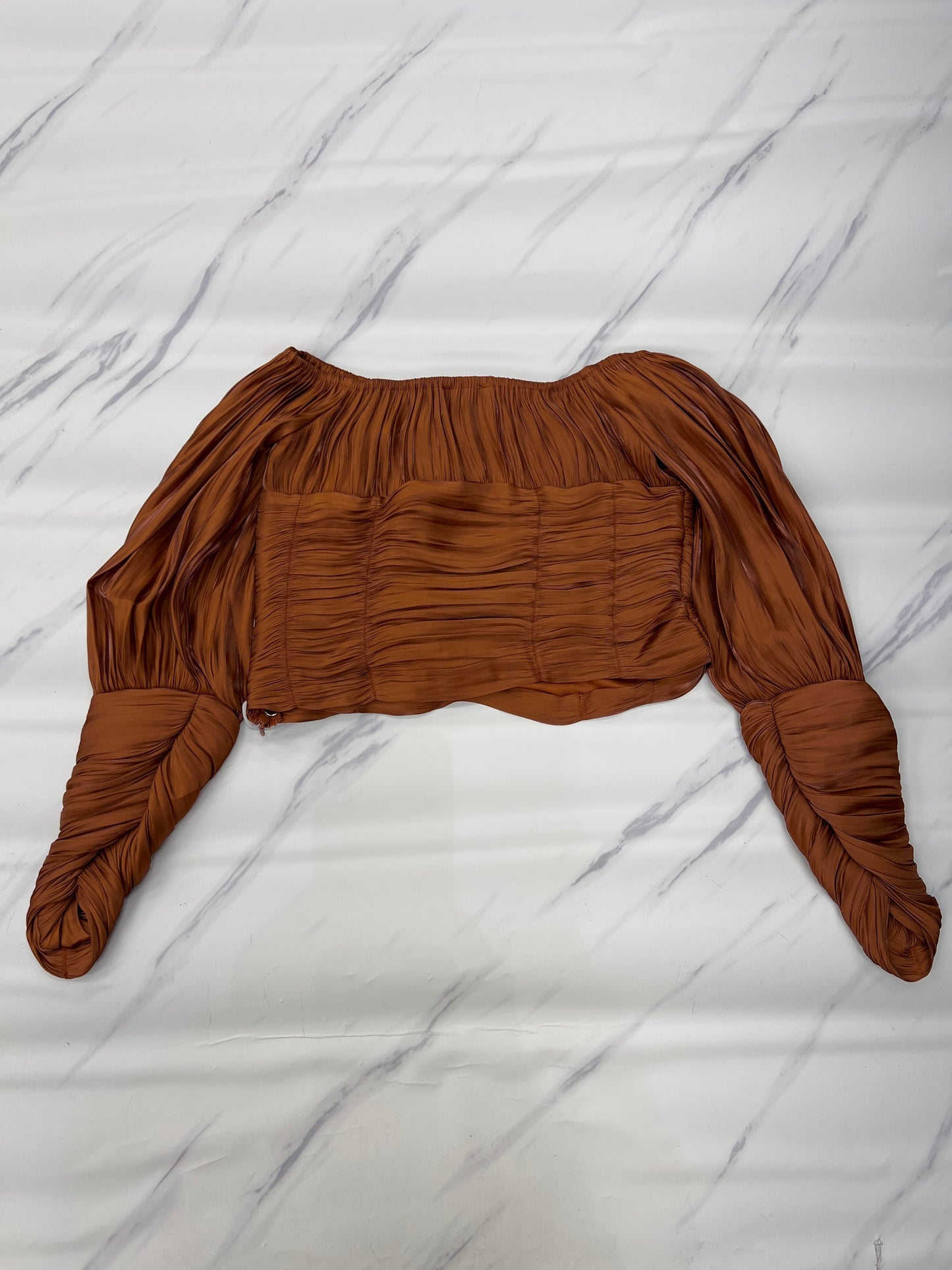 Top Long Sleeve By Line & Dot In Orange, Size: Xs