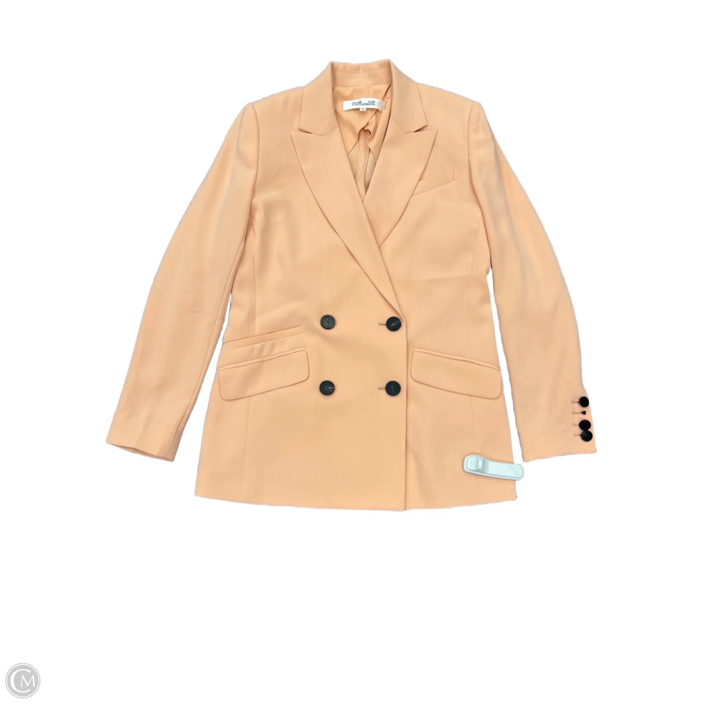 Blazer Designer By Diane Von Furstenberg In Peach, Size: 6