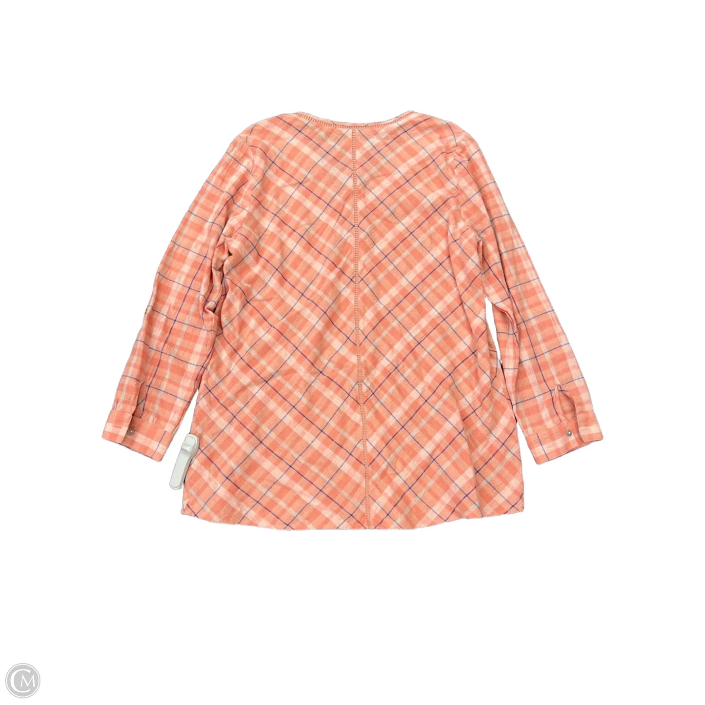 Top Long Sleeve By Soft Surroundings In Plaid Pattern, Size: Xl