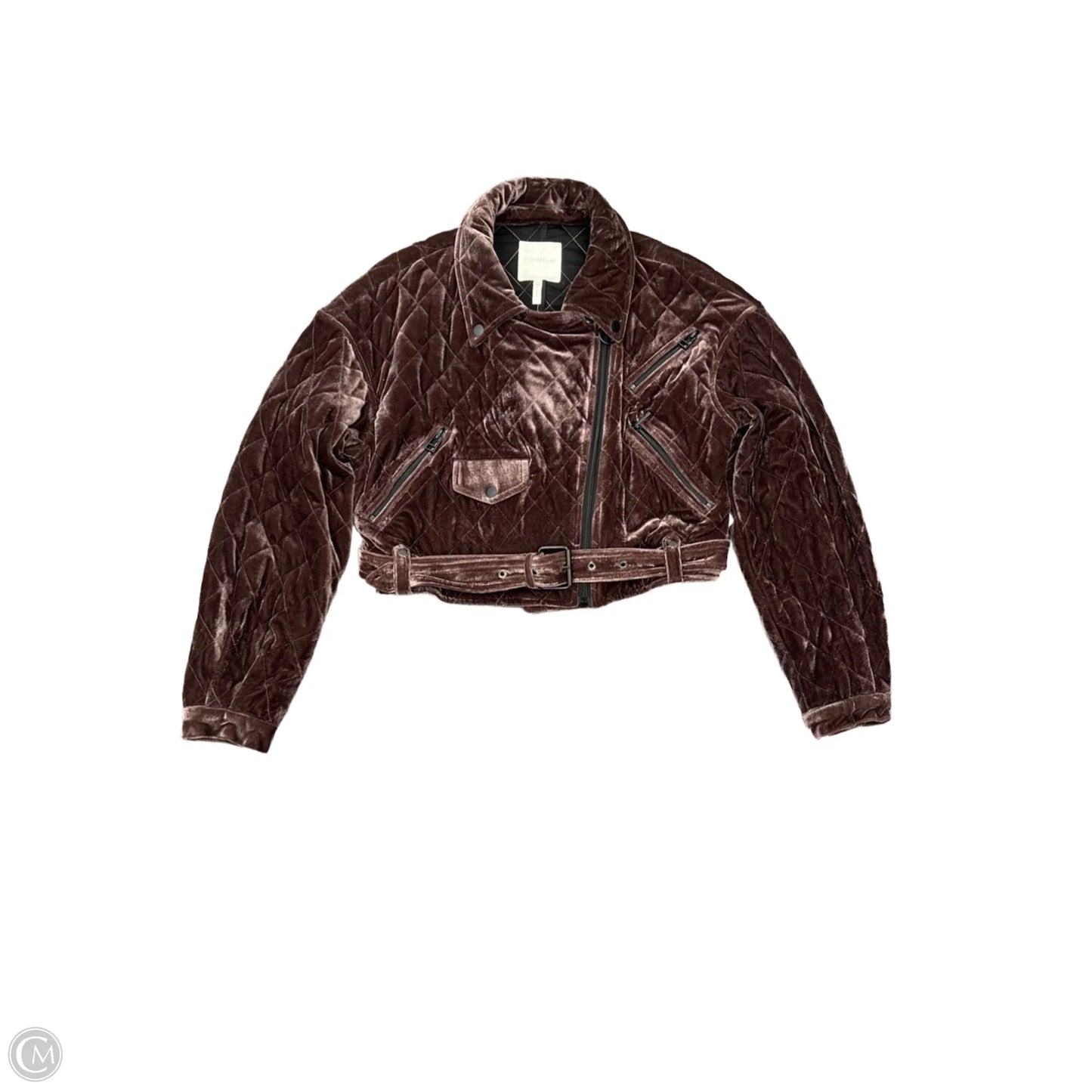 Jacket Moto By Avec Les Filles In Purple, Size: S
