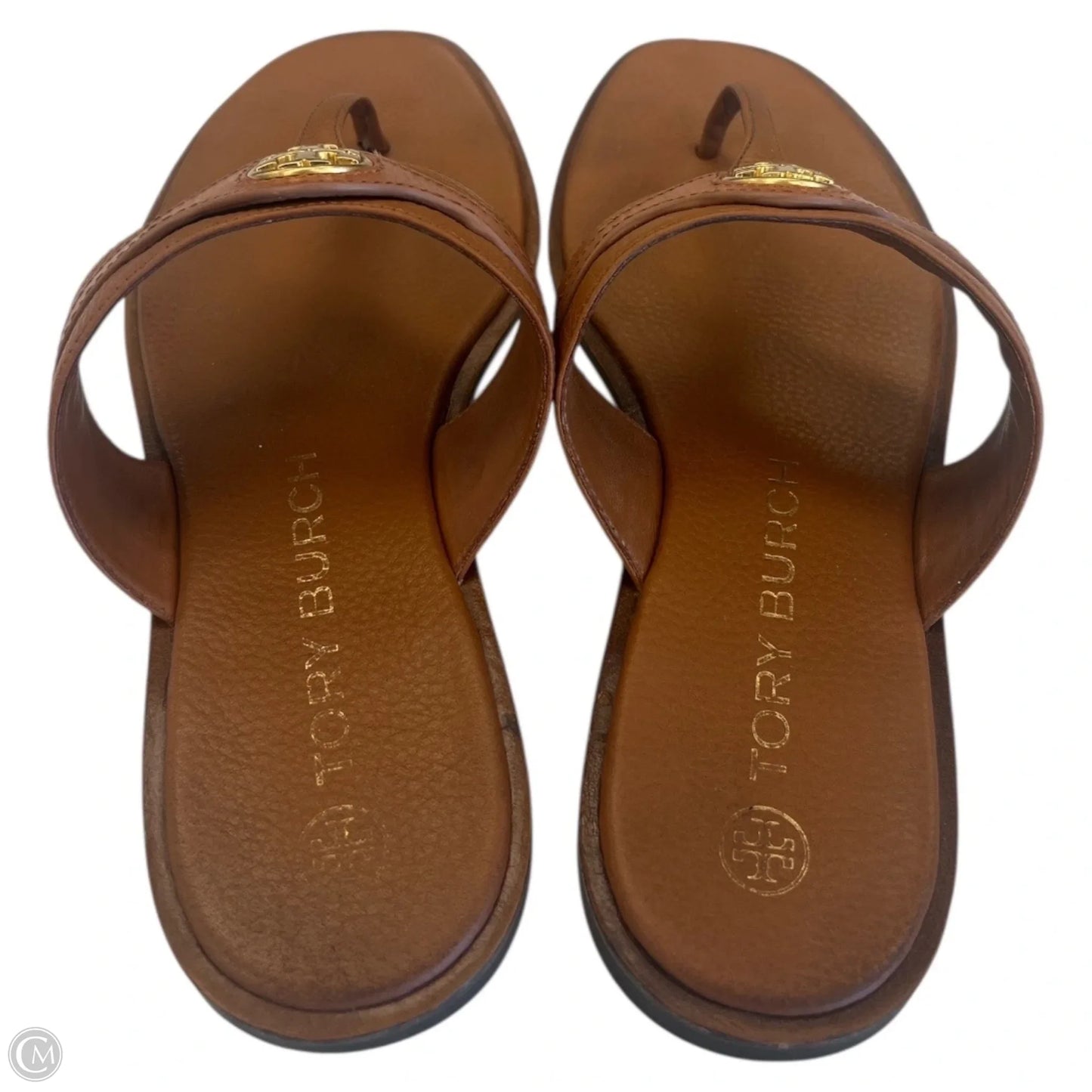 Sandals Designer By Tory Burch In Bronze, Size: 9.5